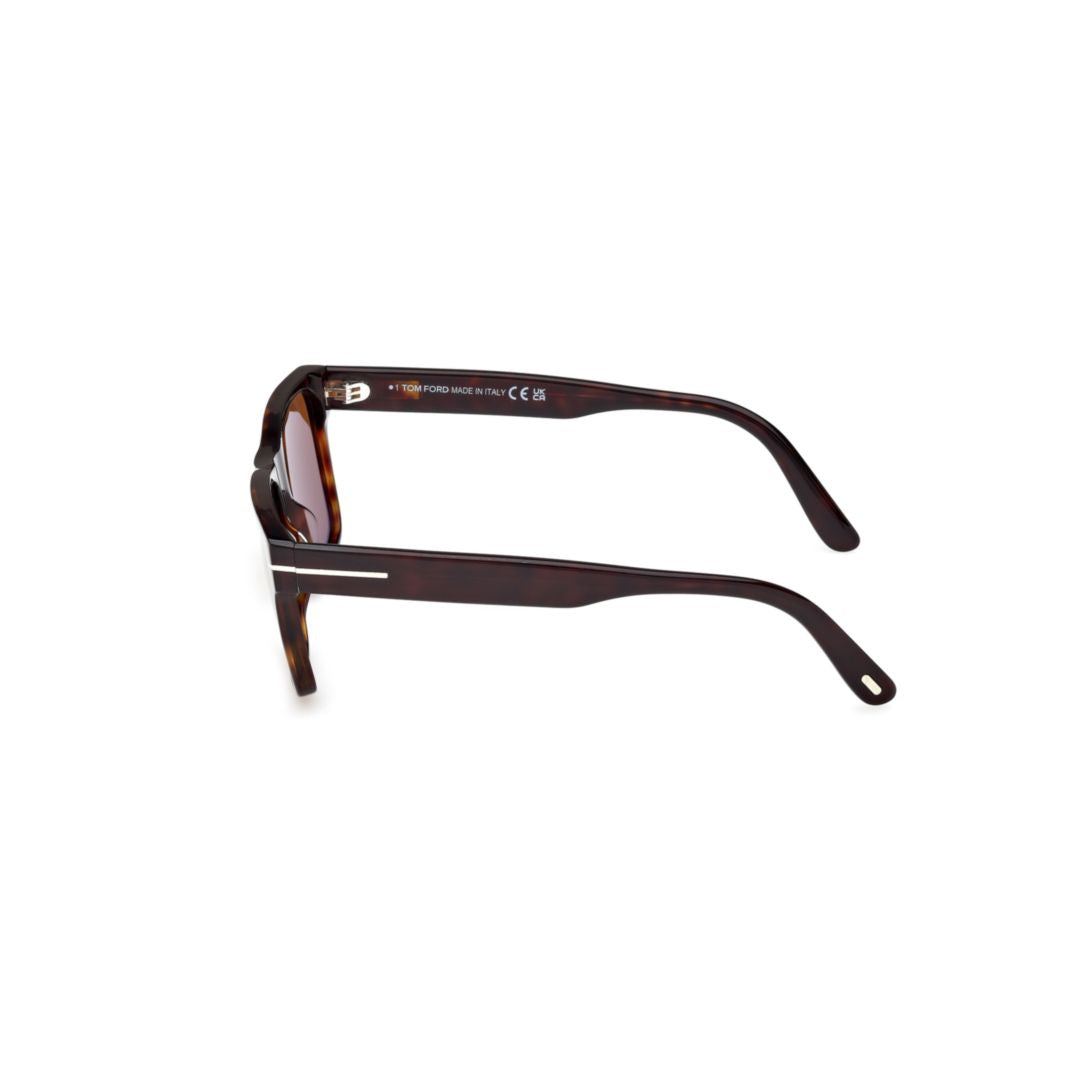 Ft1205 Rectangular Tortoiseshell Acetate Sunglasses