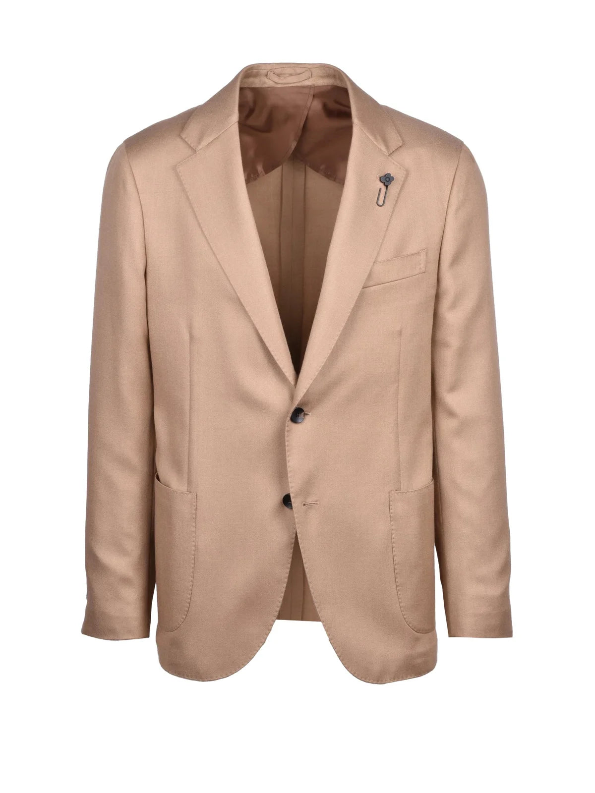 Beige Cashmere Virgin Wool Silk Jacket