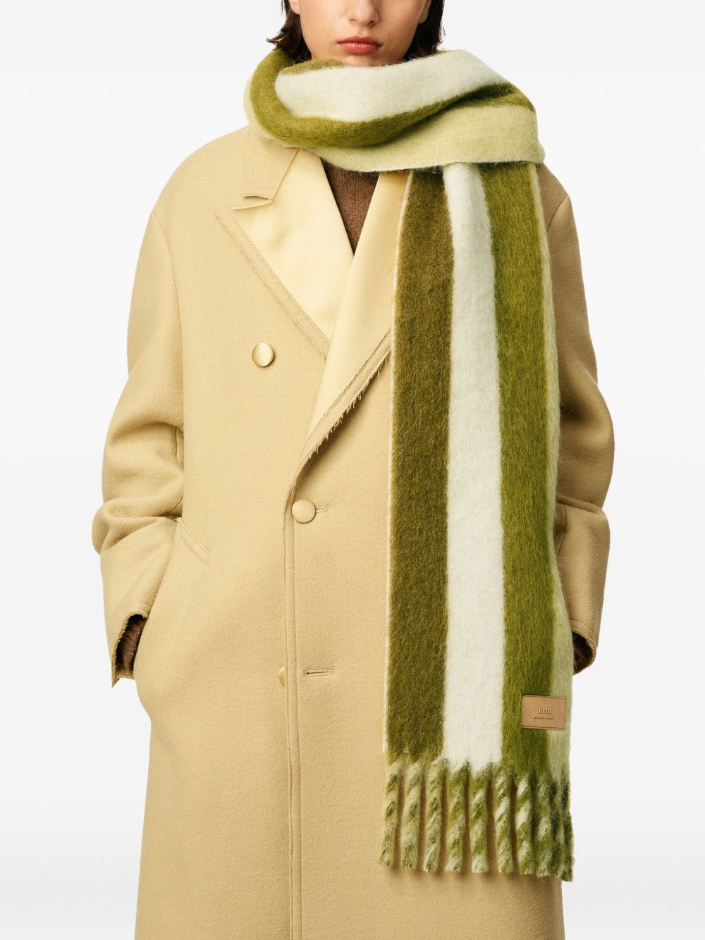 Rectangular Fringed Scarf