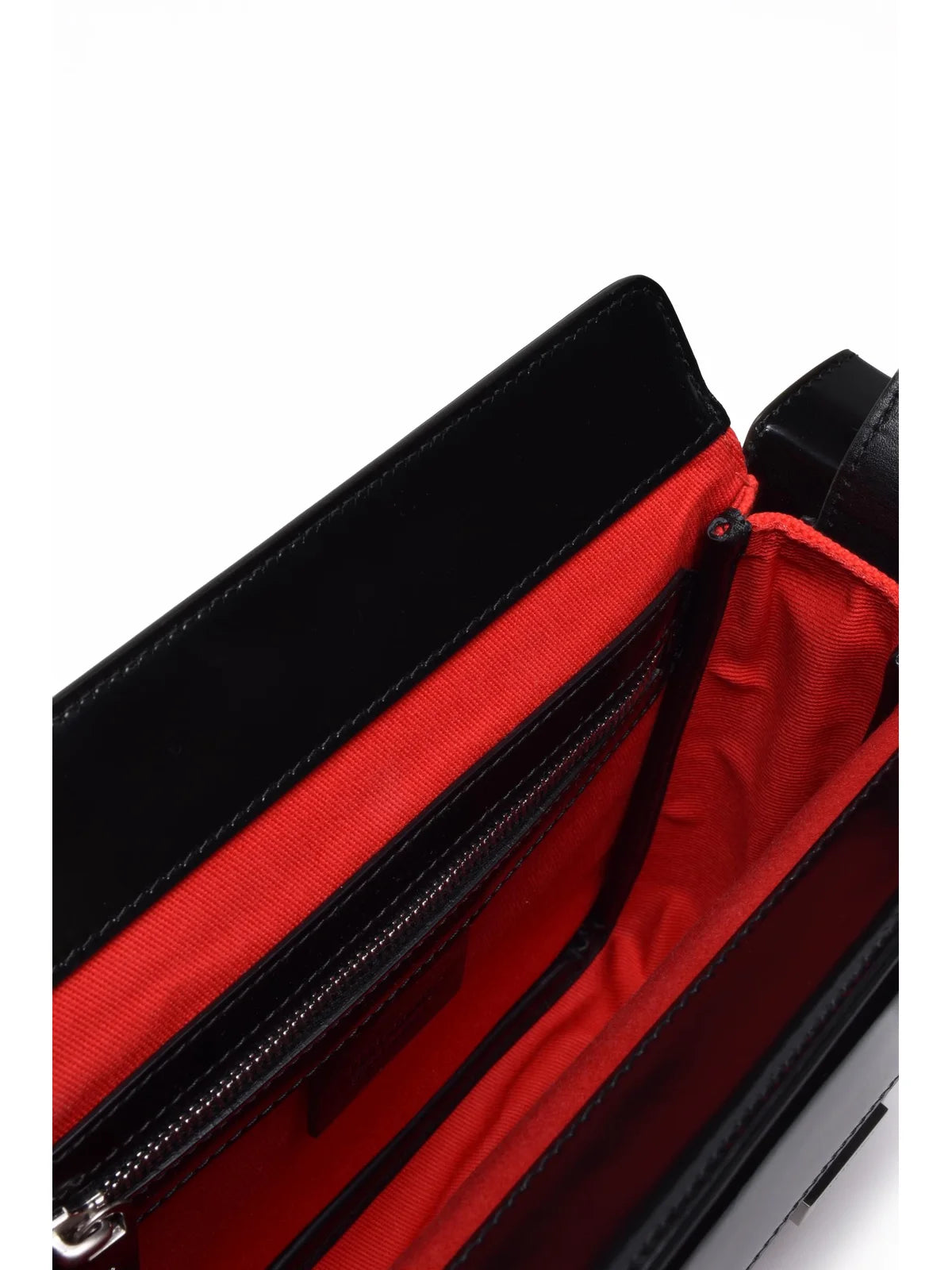 Nylon Shoulder Bag - Black/Red