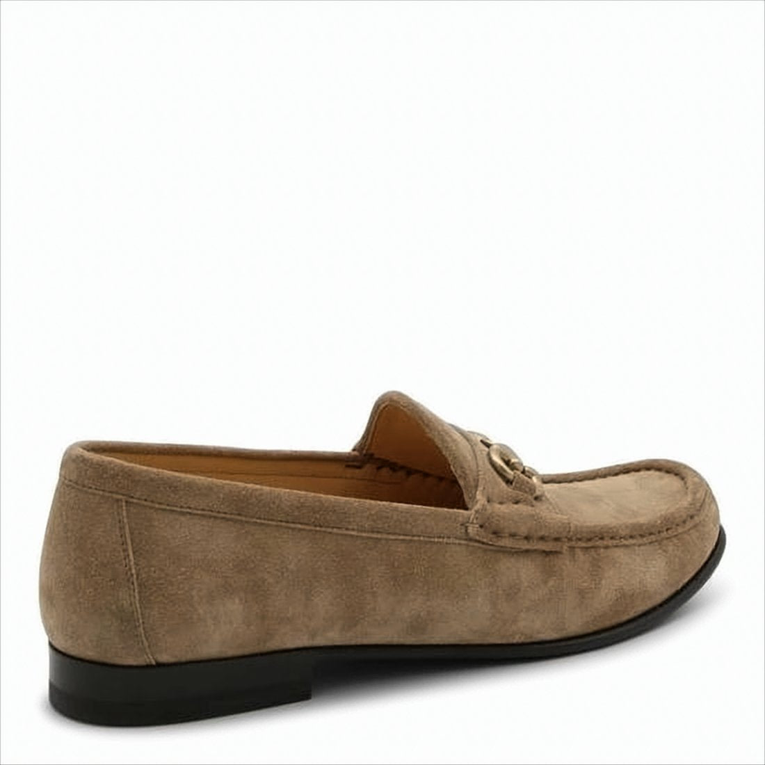 Moccasin-Toe Suede Loafers