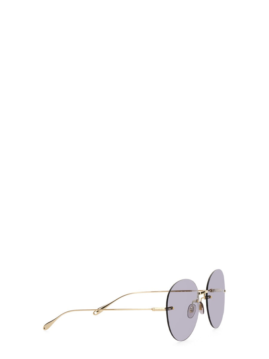 Gucci Sunglasses with Floral Pendant Accents