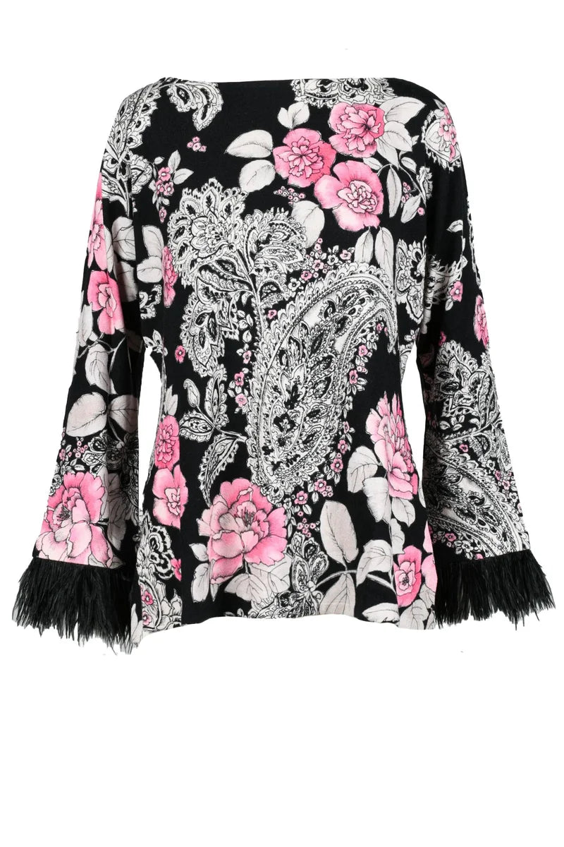 Two-Tone Knitwear Top
