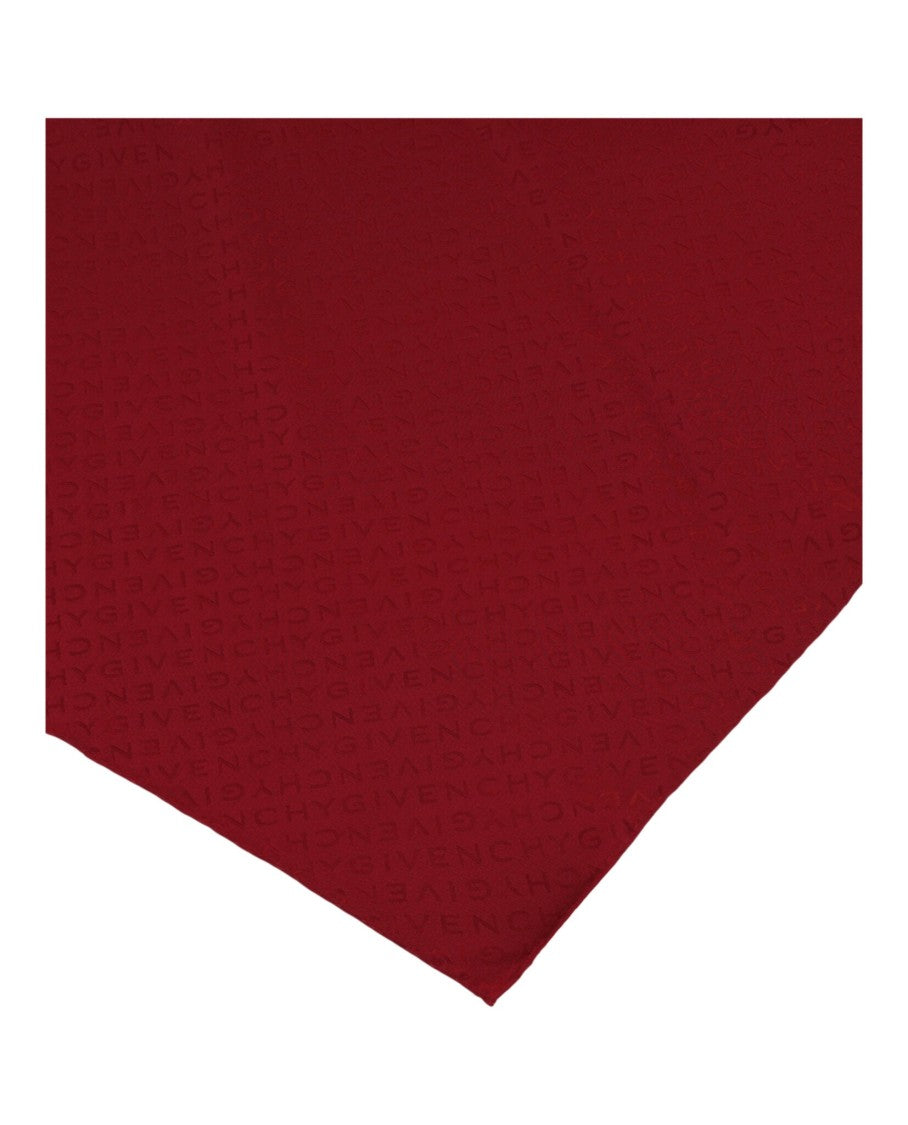 Logo Printed Silk Scarf