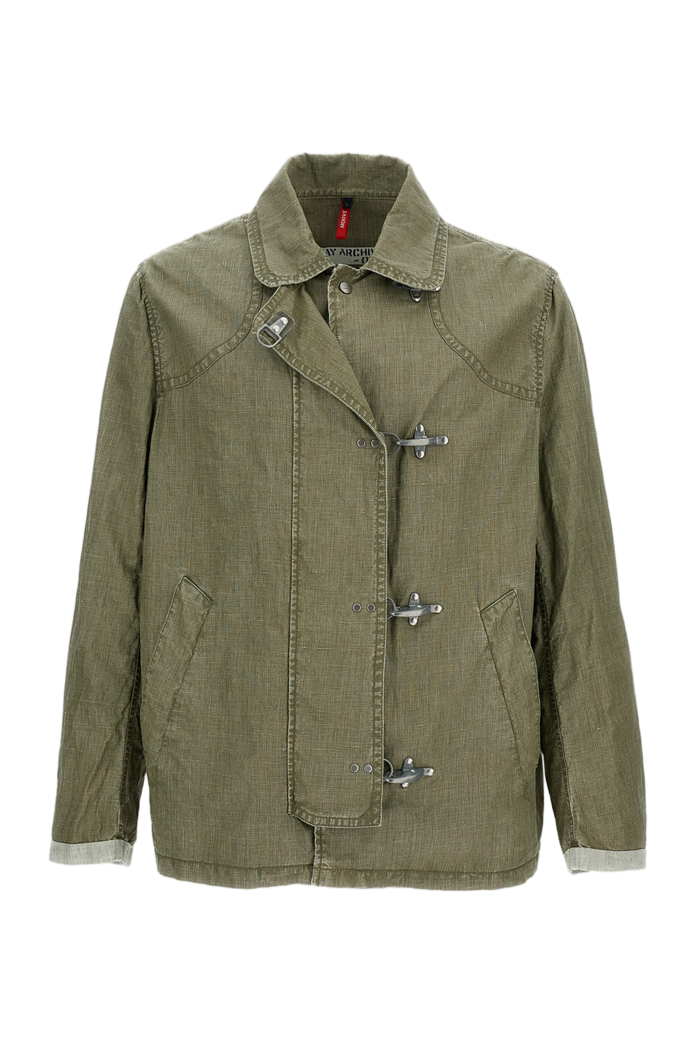 Coated Linen Canvas 4 Ganci Jacket