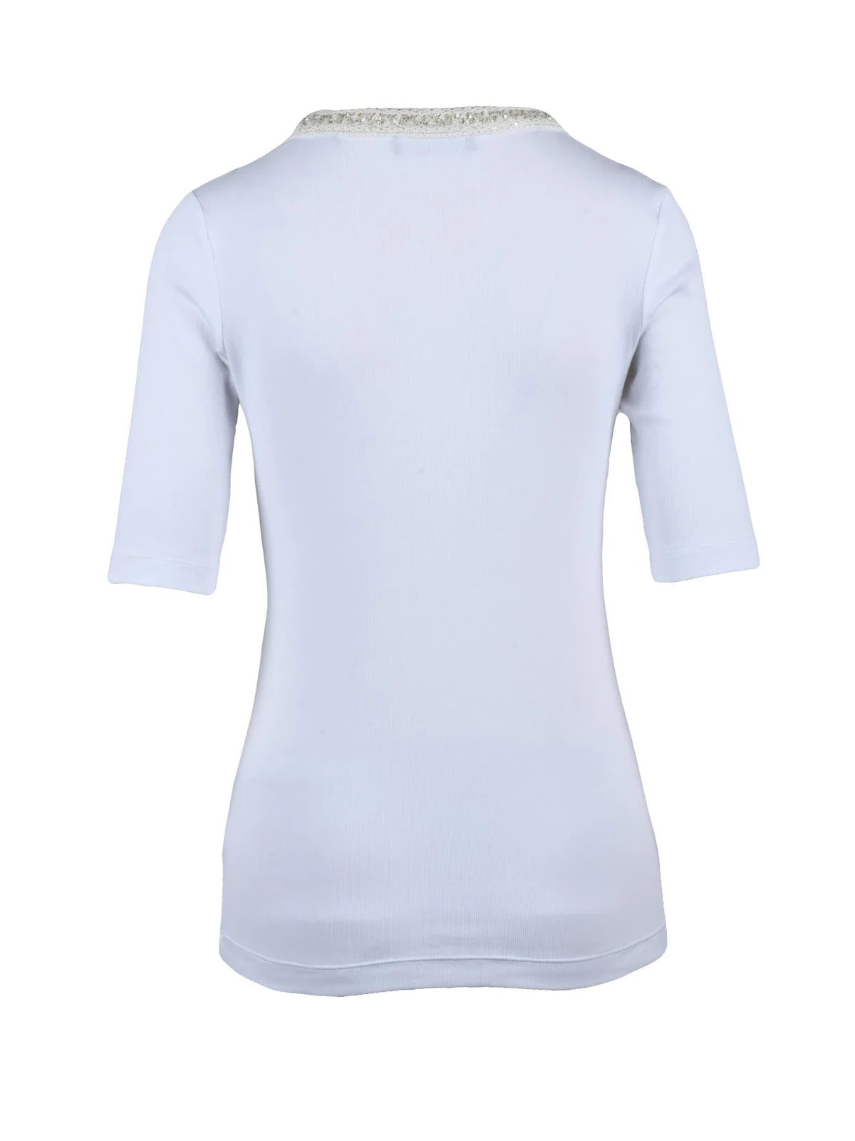 White Women Cotton Elastane T-shirt