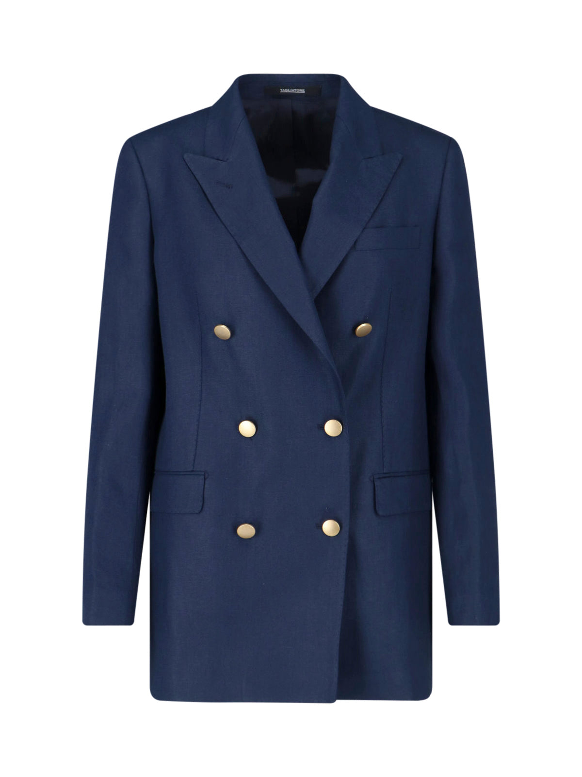 Navy Blue J-Jasmine Double-Breasted Blazer