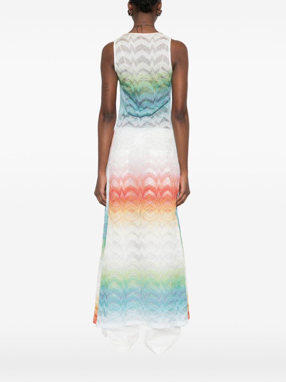V-Neck Ankle-Length Dress