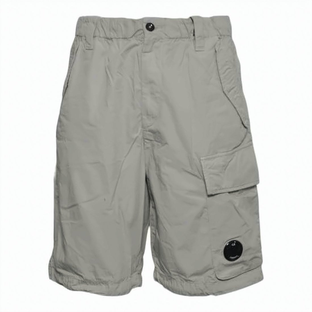 Relaxed Fit Utility Shorts with Elastic Waistband