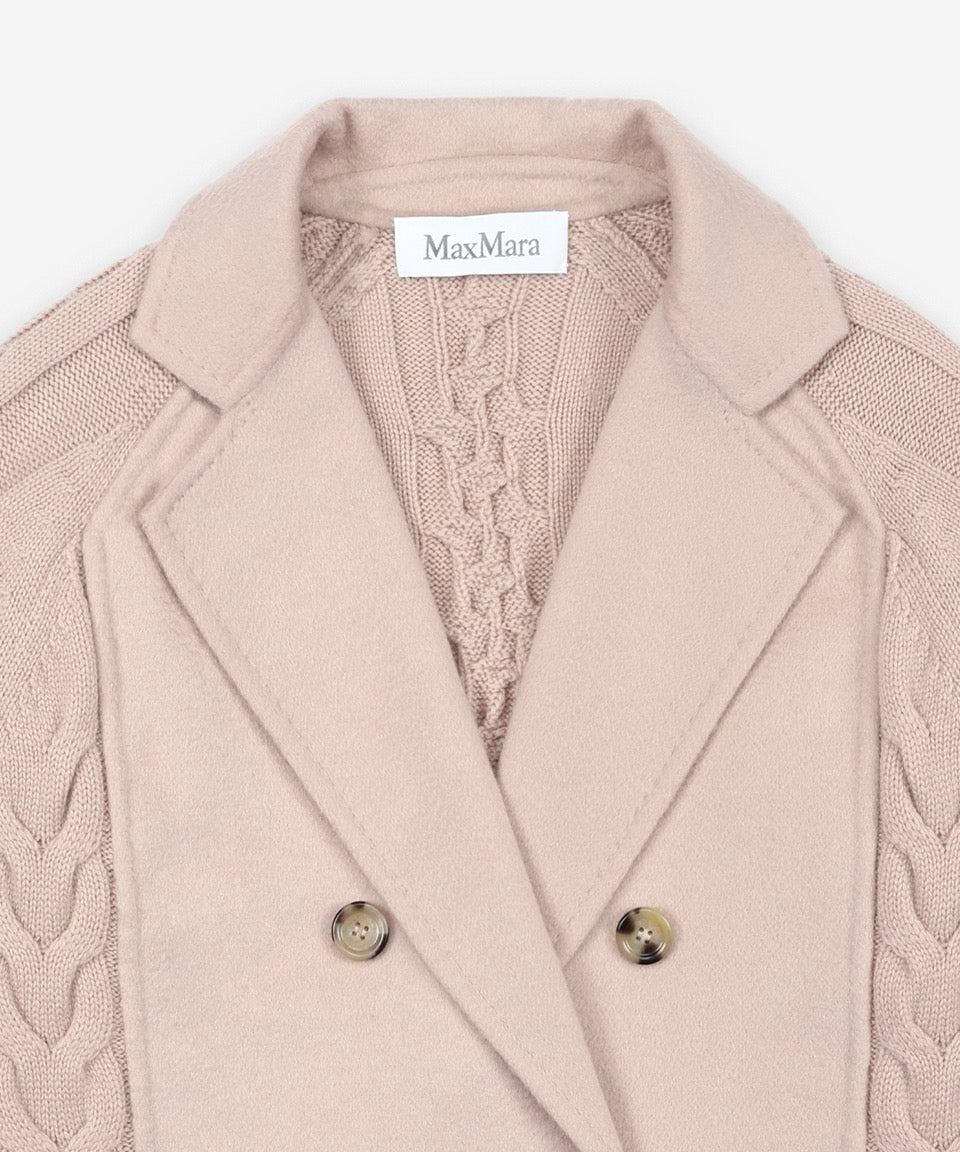 Double-Breasted Wool and Cashmere Blend Jacket