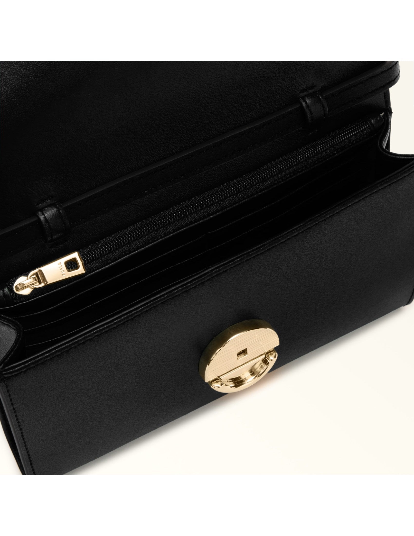 Black Sfera Leather Crossbody Bag