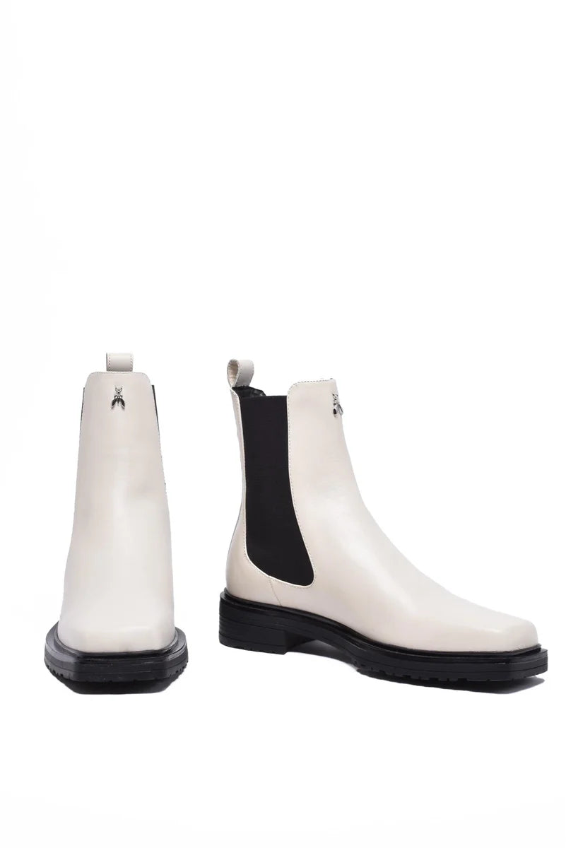 Ankle Boot 3cm Heel - White
