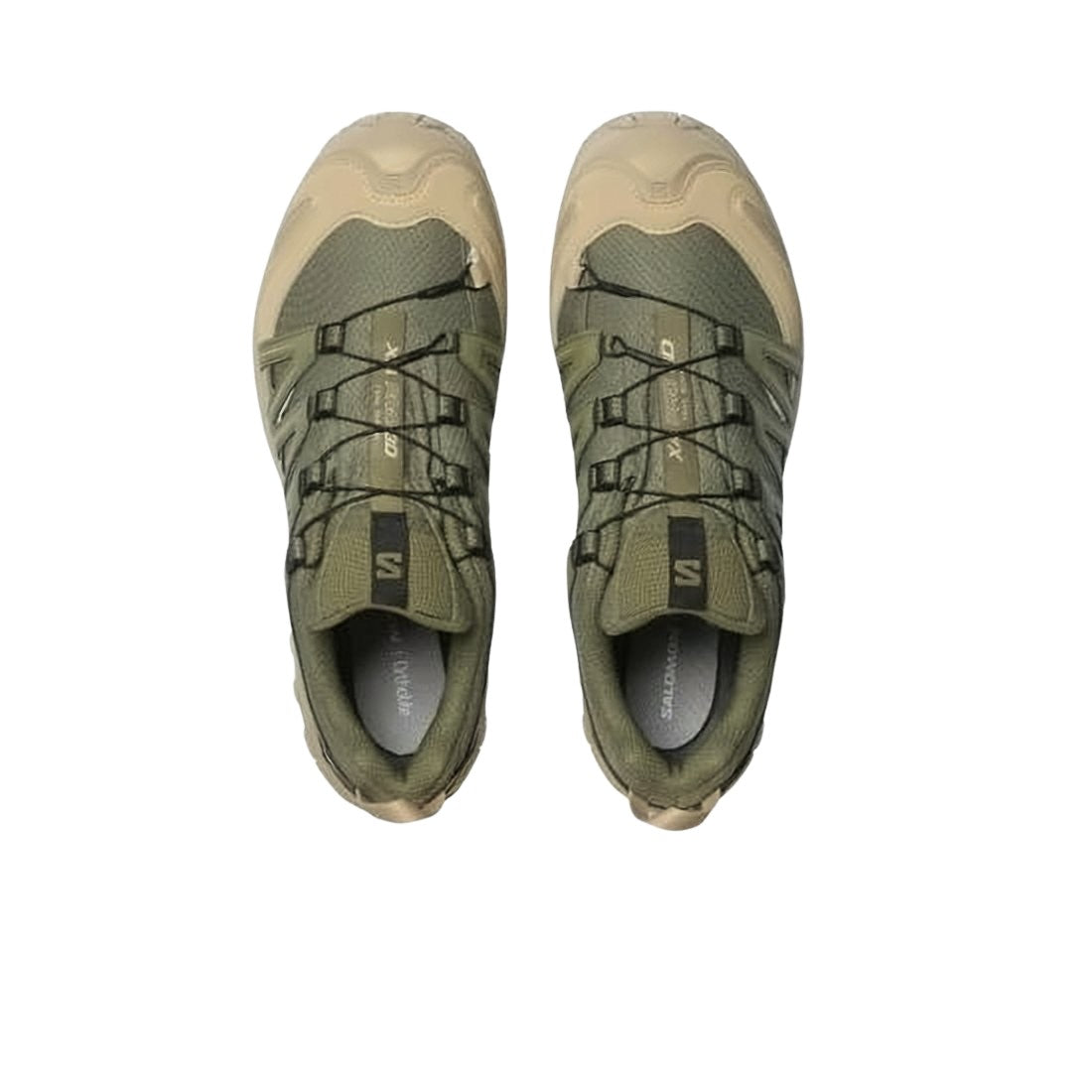 Rugged Textile and Mesh Sneakers with Quick-Lace System