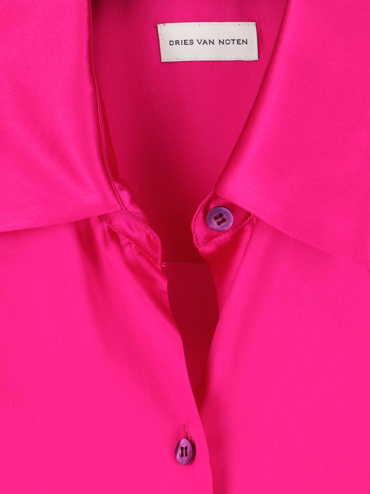 Pink Clea Loose-Fitting Silk Blouse