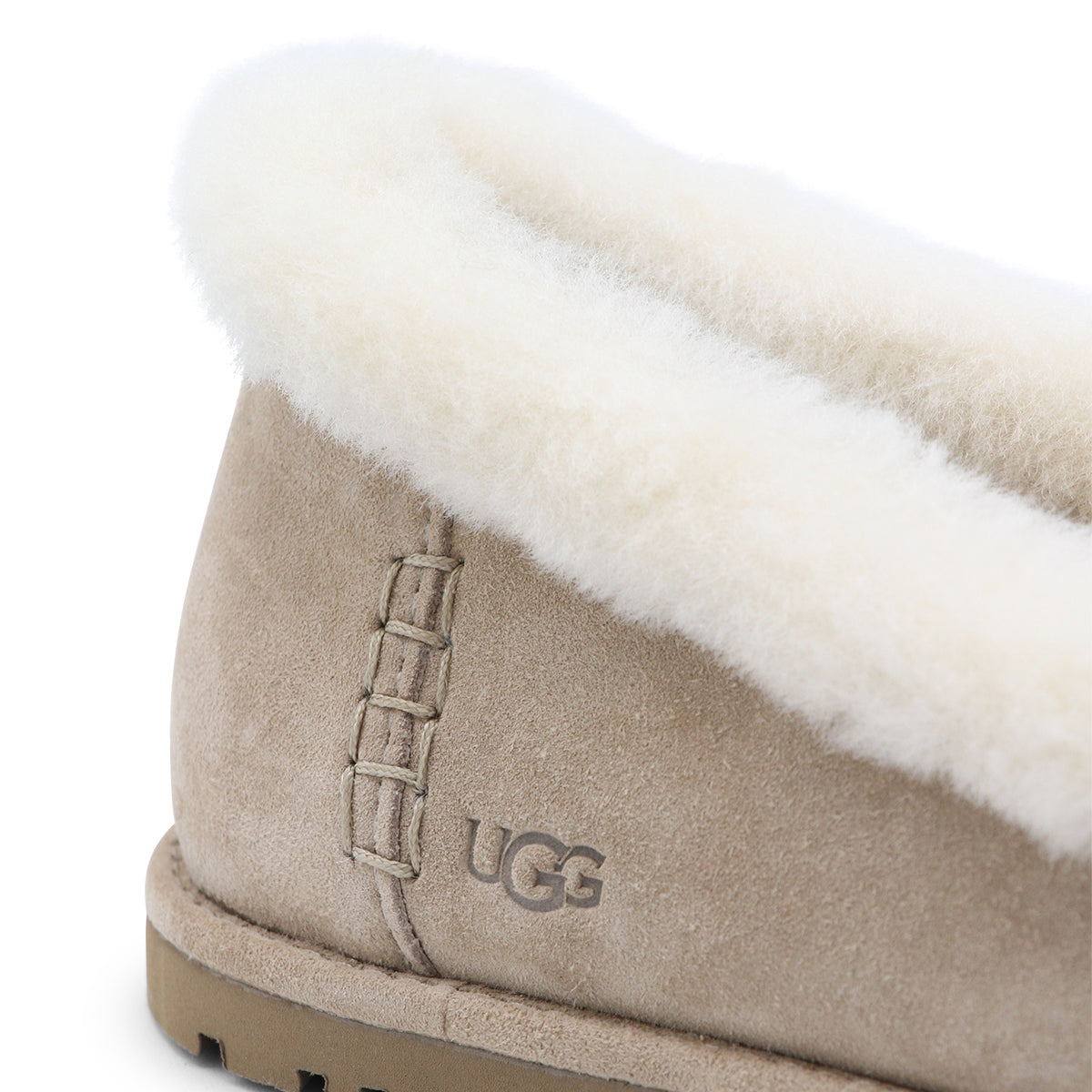 Beige Suede Flats
