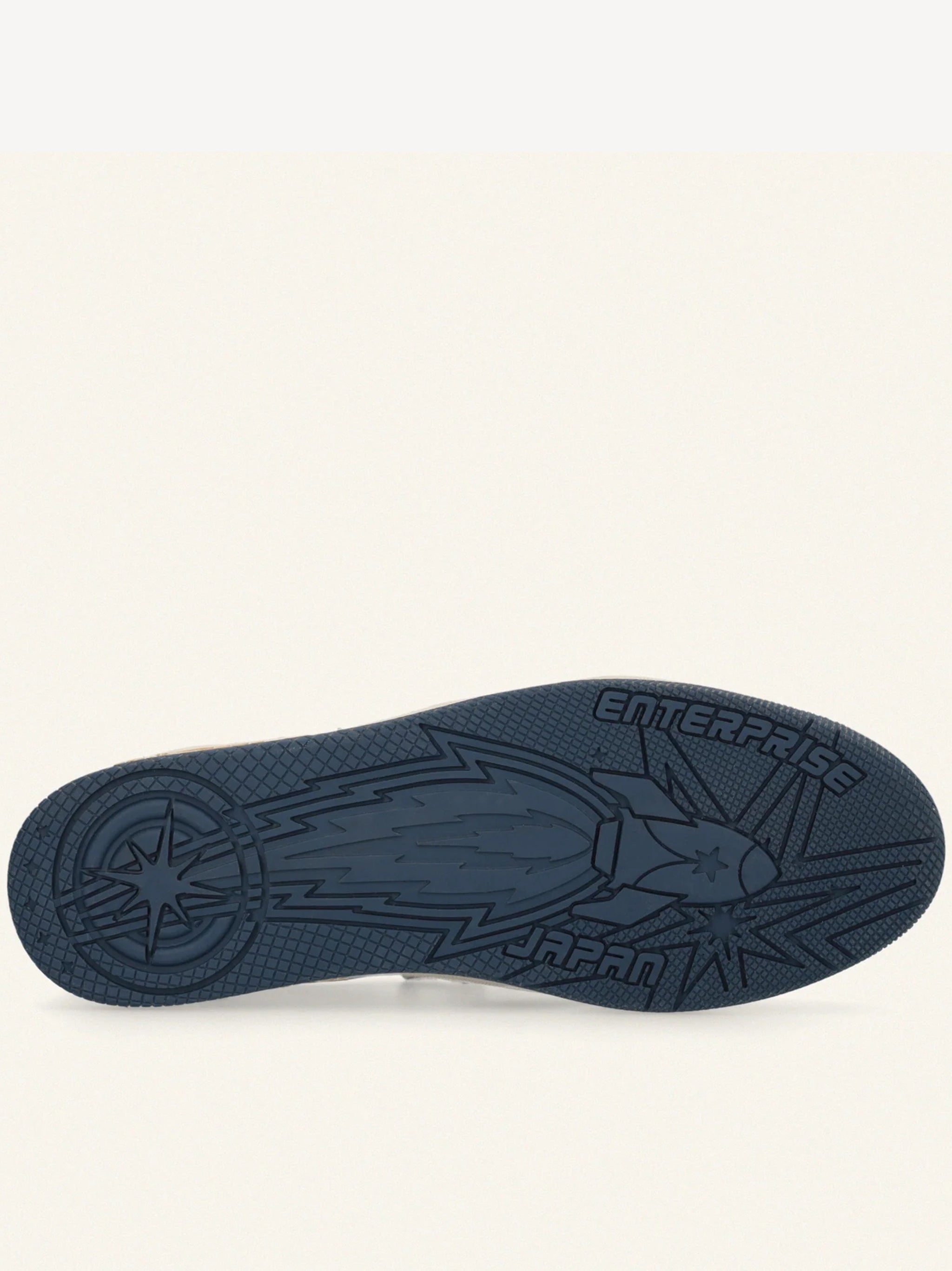 Egg Rocket 3 Navy/White Leather Sneakers