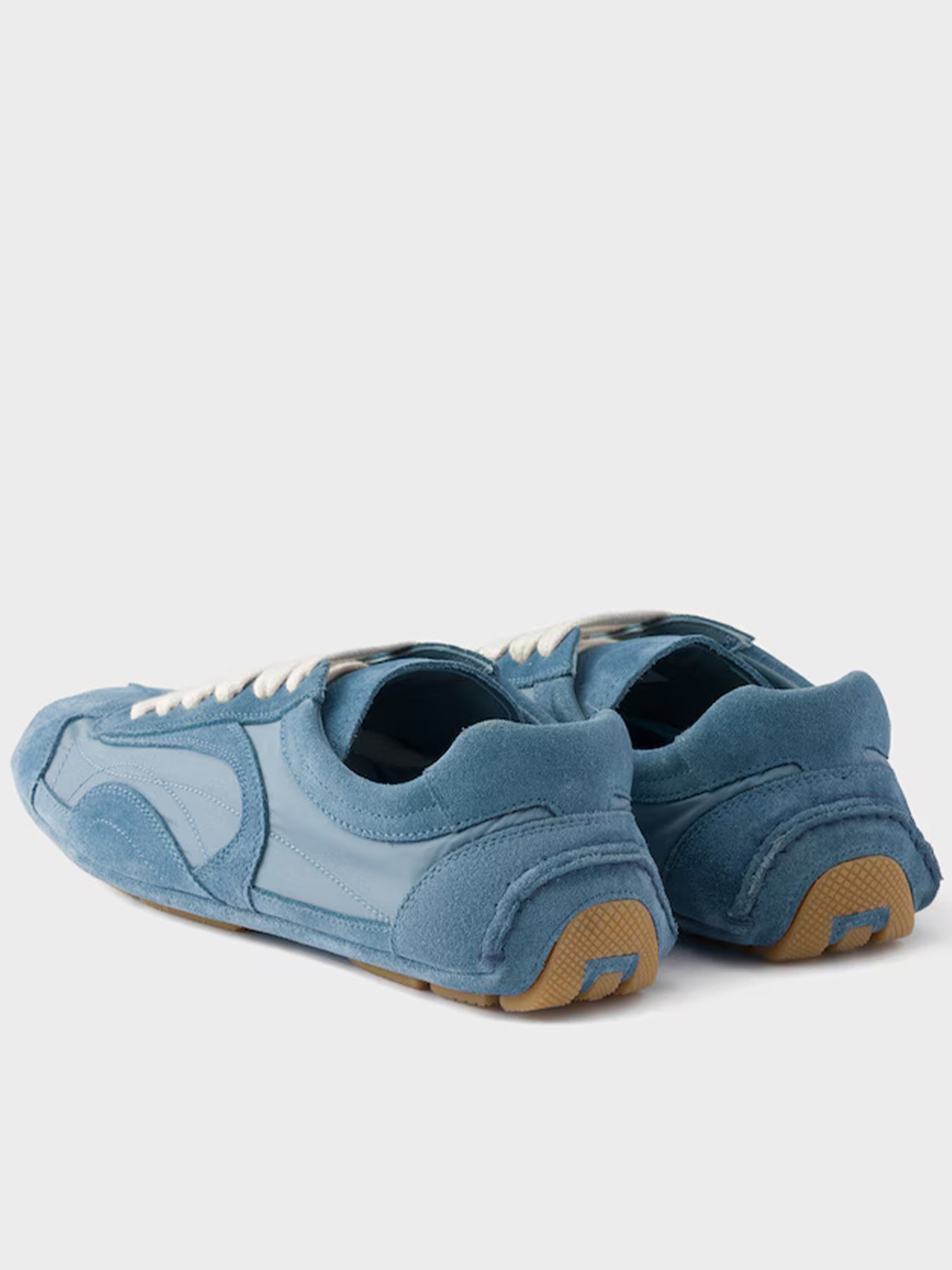 Blue Montecarlo Suede/Fabric Panels Sneakers