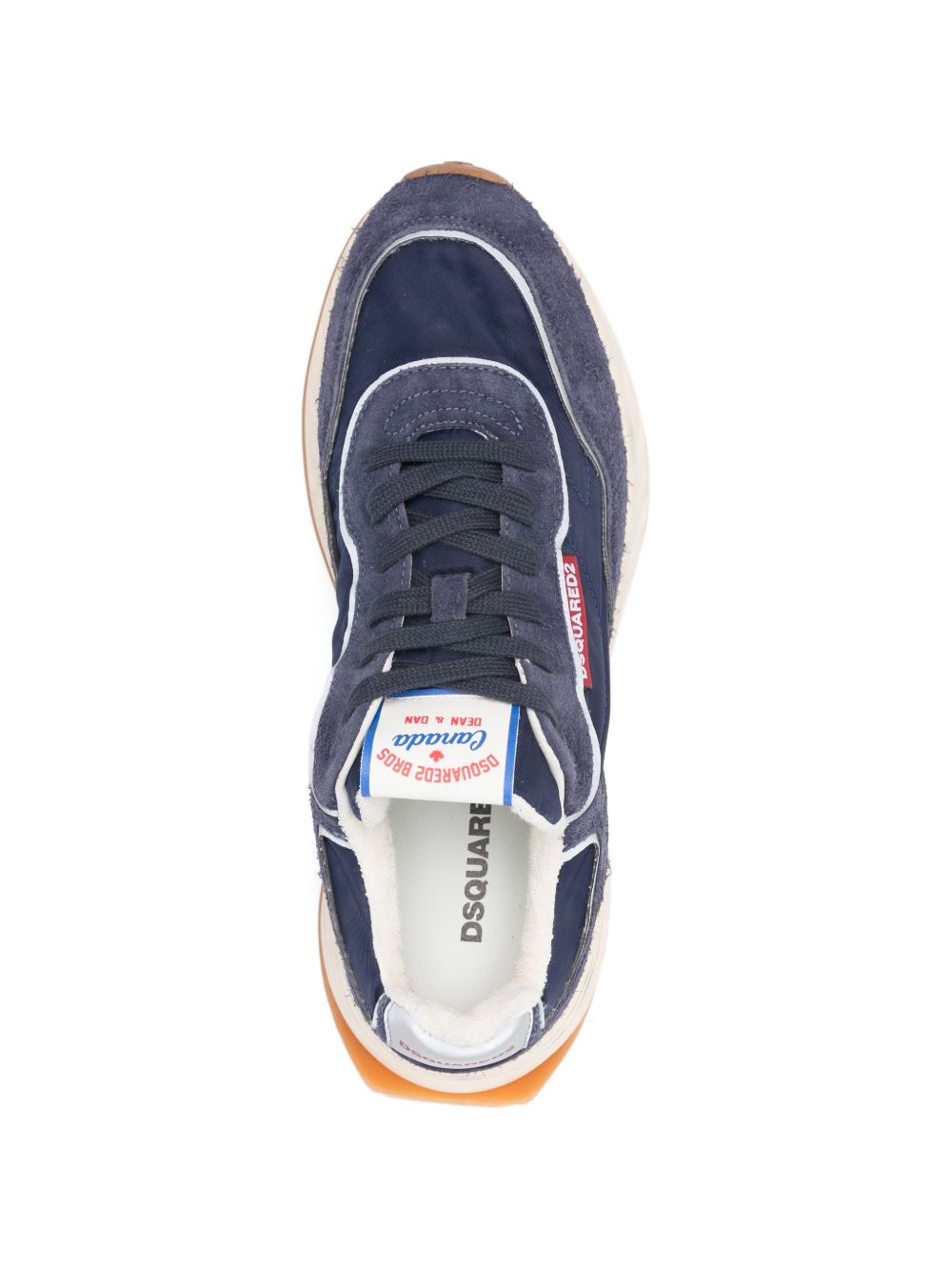 Suede Panel Sneakers With Lace-Up Fastening