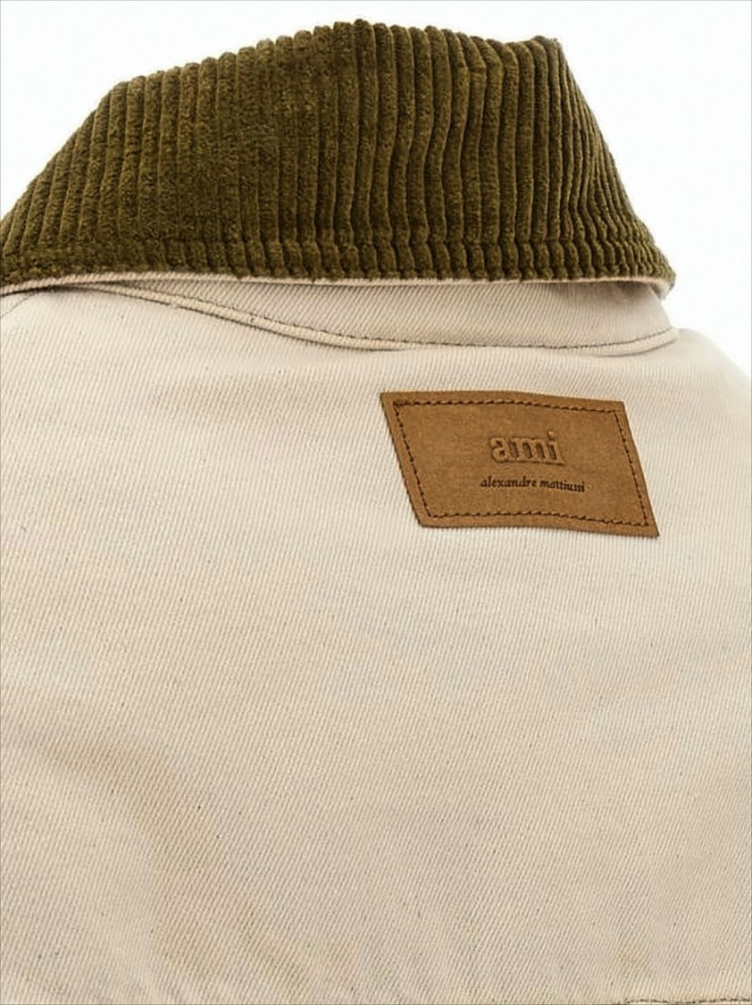 Boxy Beige Canvas Jacket
