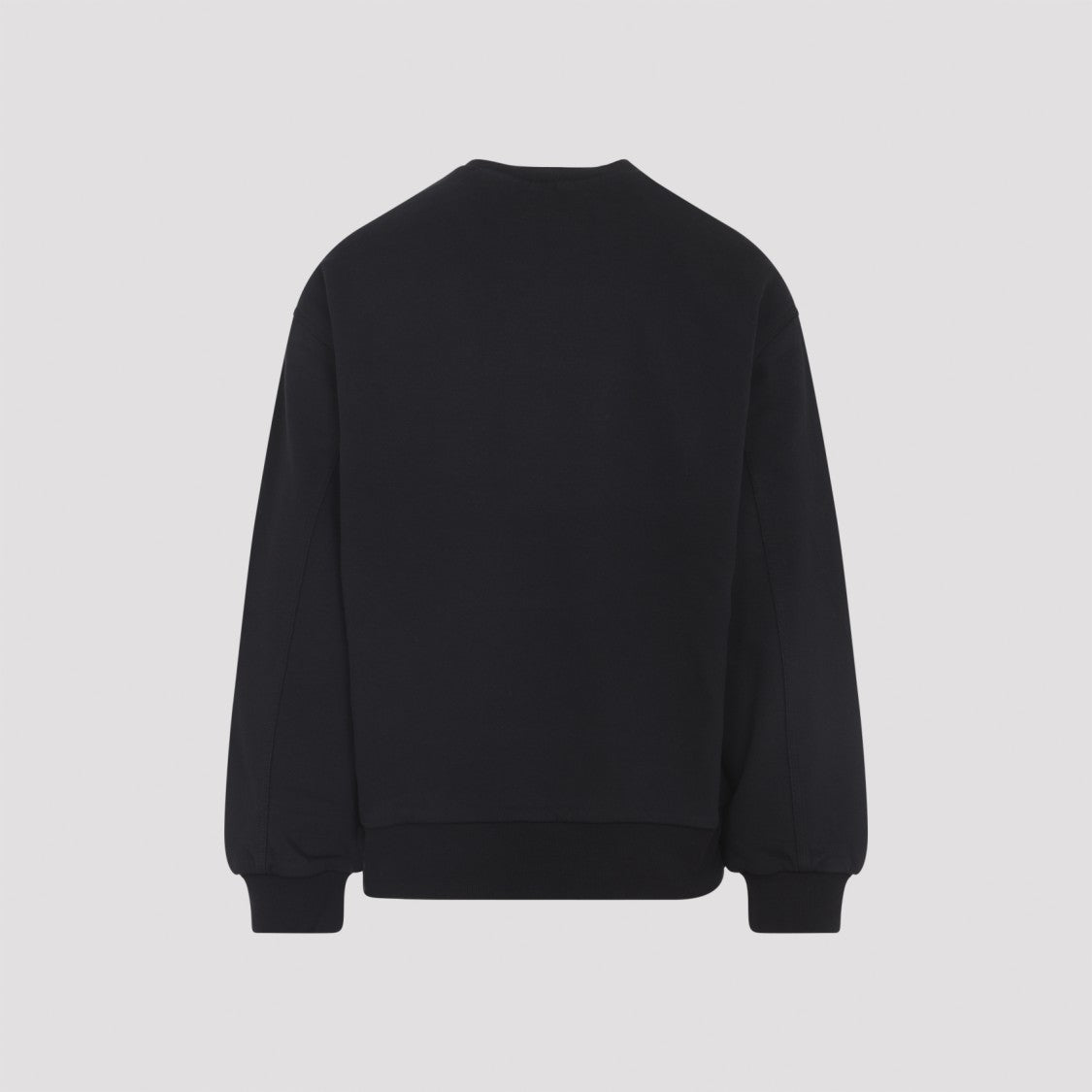 Crewneck Sweatshirt With Zippered Chest Pocket And Square Patch Logo