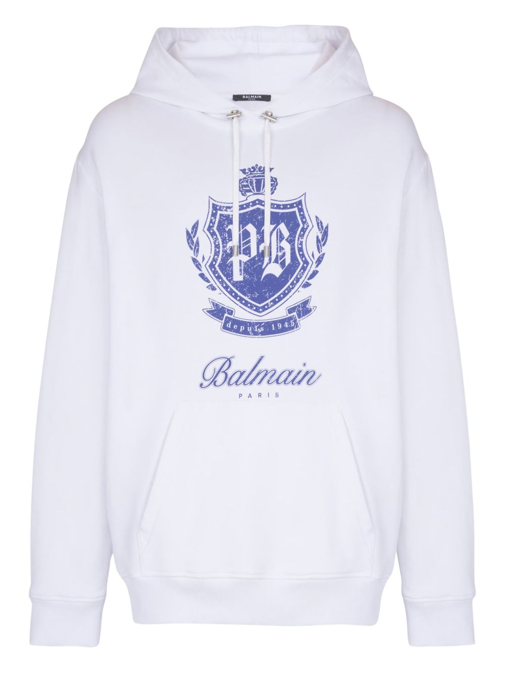 White Cotton Hoodie