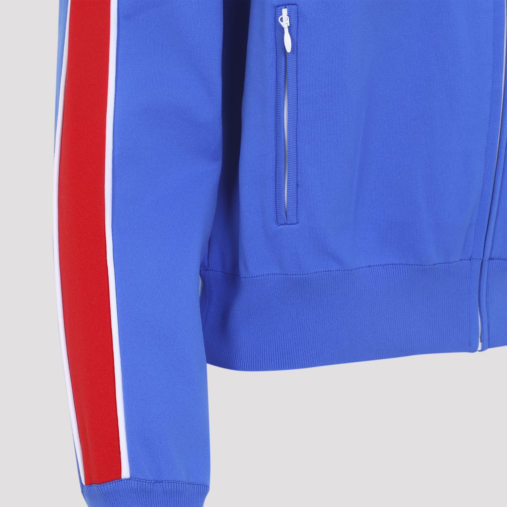 Sporty Zip-Up Jacket with Bold Stripes