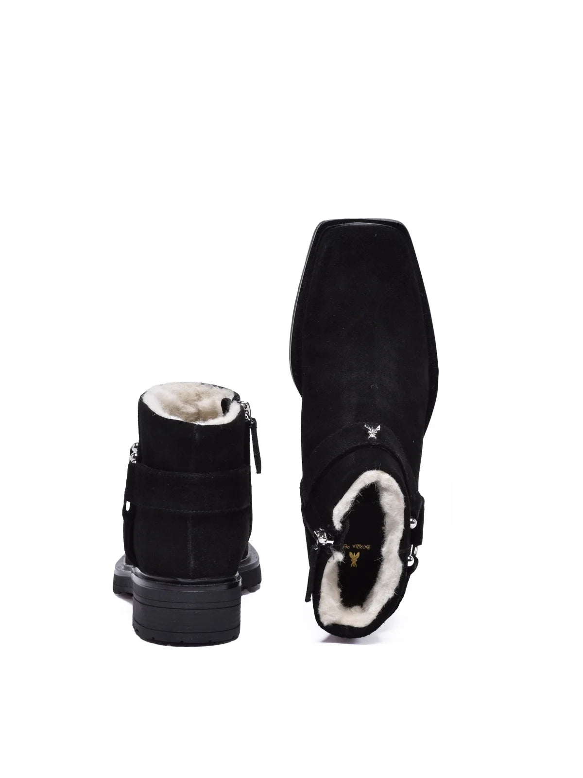 Black Suede Rubber Women's Suede Chukka Boot