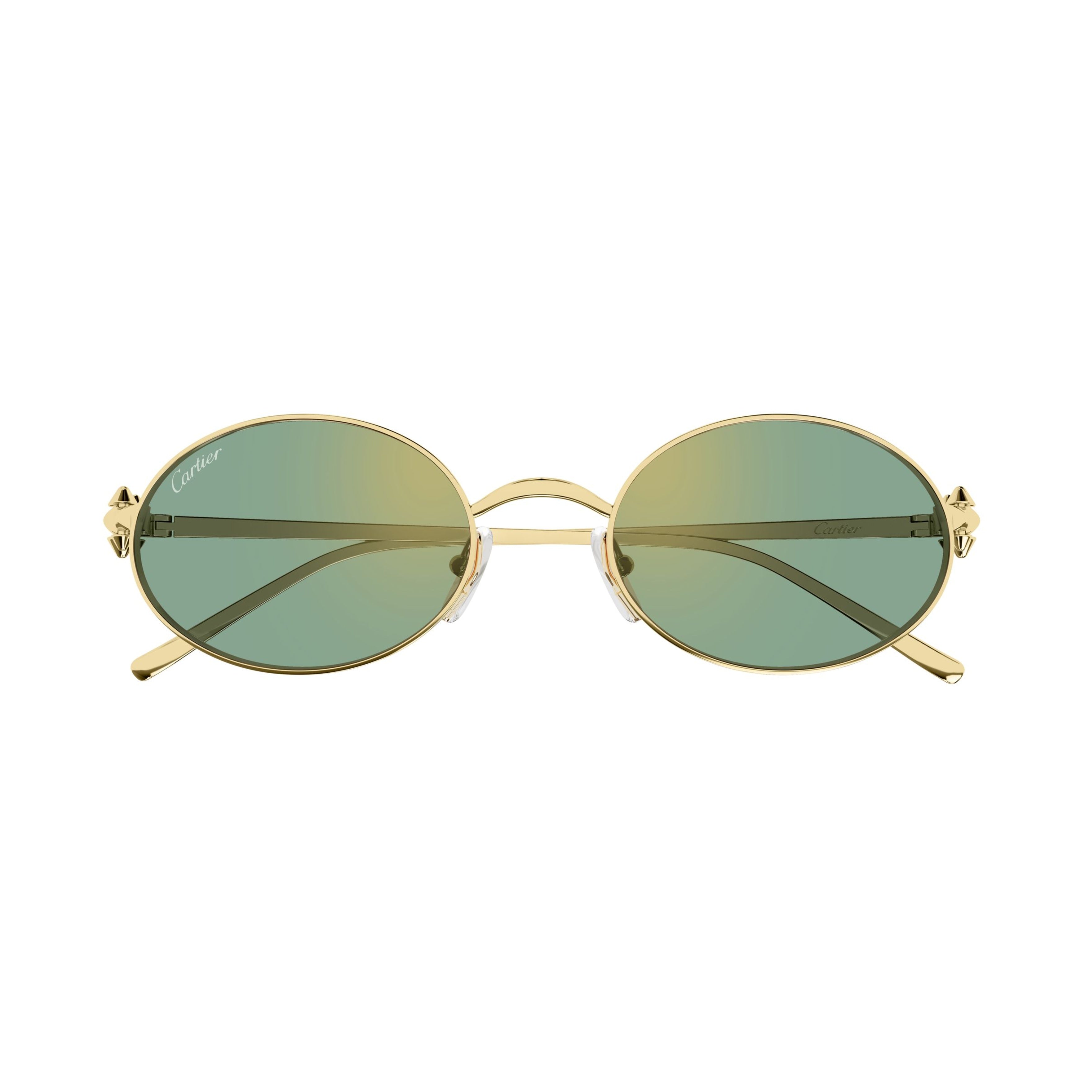 Ct0644s Oval-Shaped Gold Metal Sunglasses
