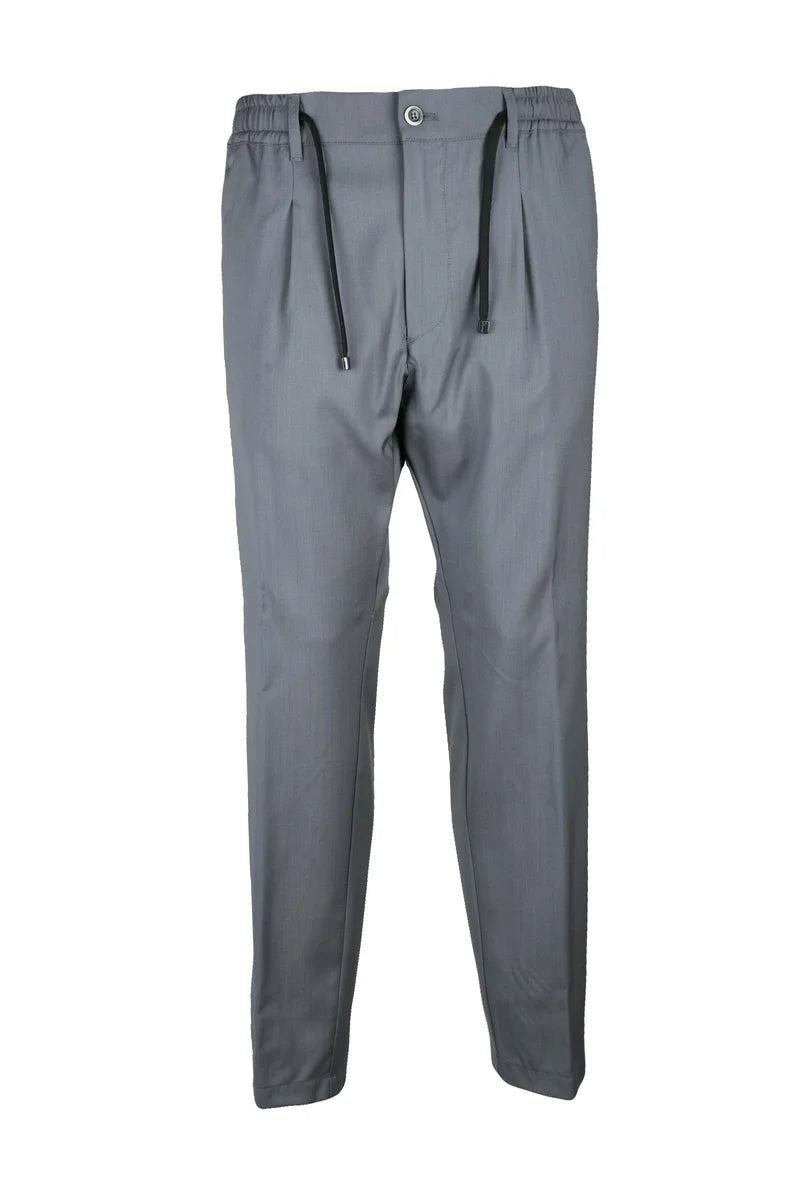 Tailored Grey Virgin Wool Trousers