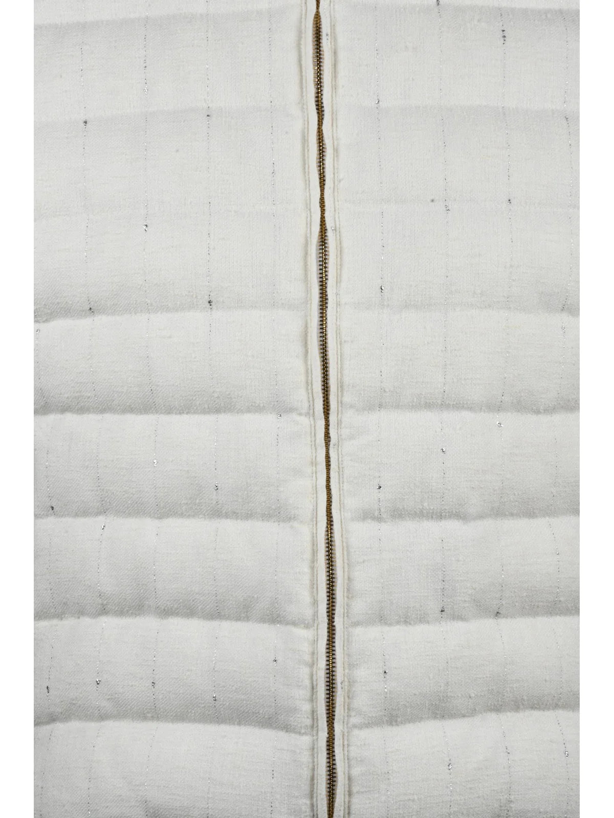 White Centogrammi Linen Wool Polyamide Vest