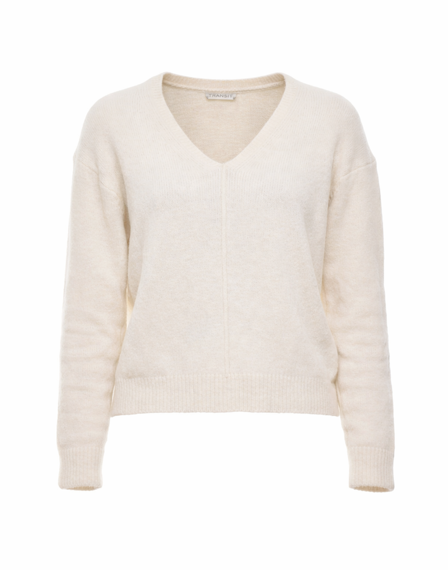 V-Neck Alpaca Blend Sweater With
