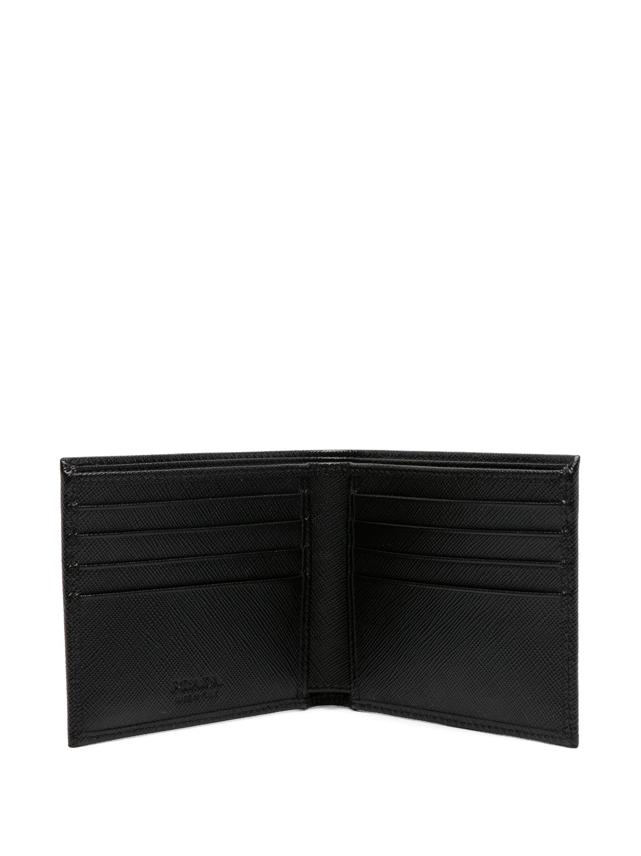 Black Saffiano Leather Bifold Wallet