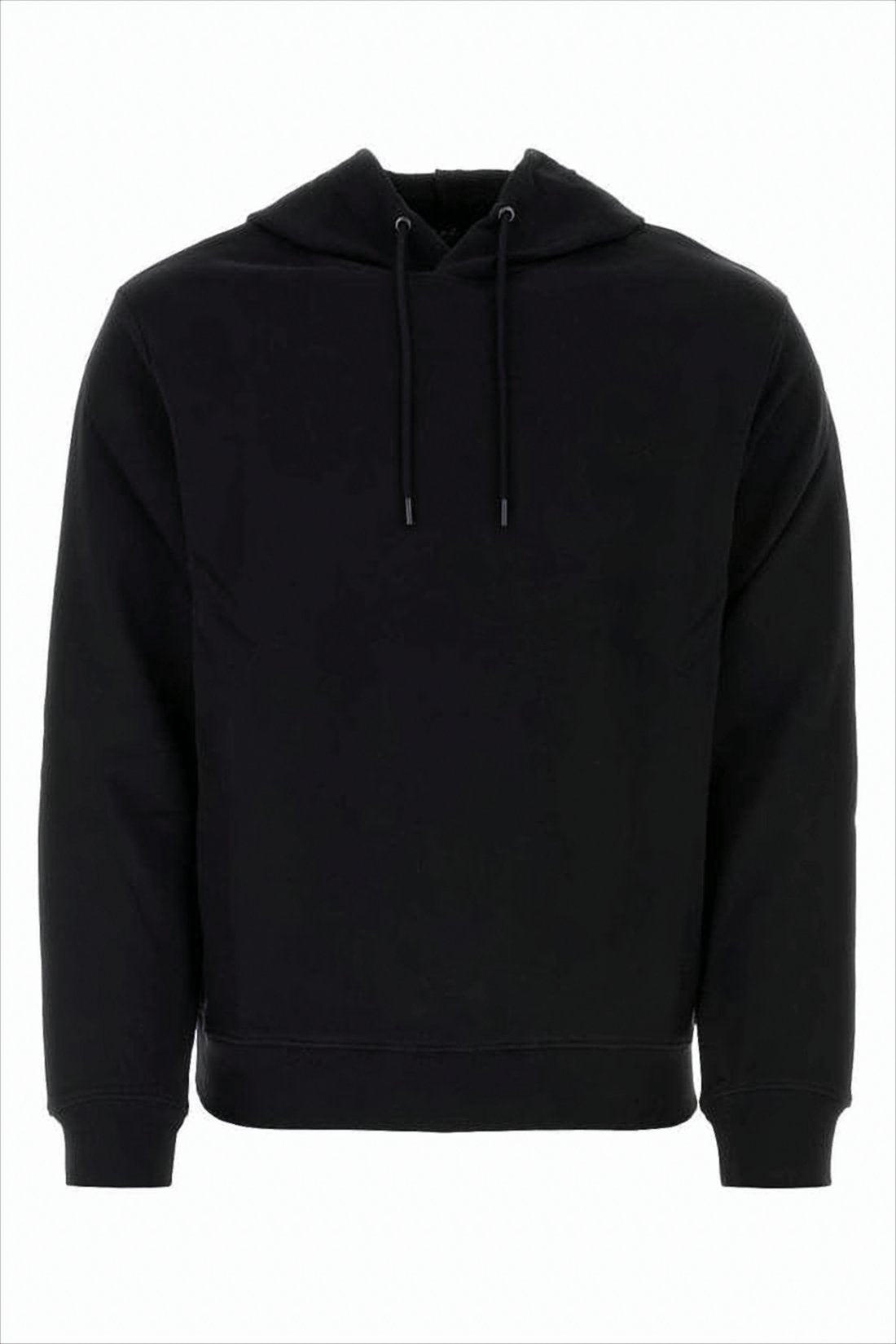 Boxy Black Hoodie with Drawstring