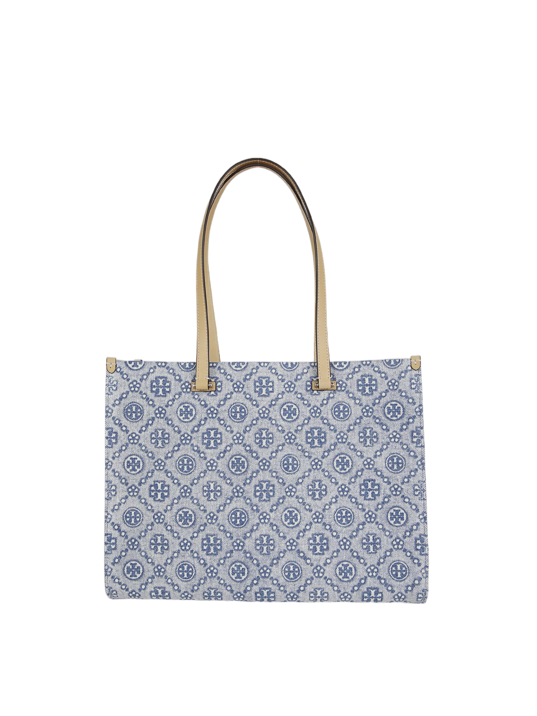T Monogram Denim Tote