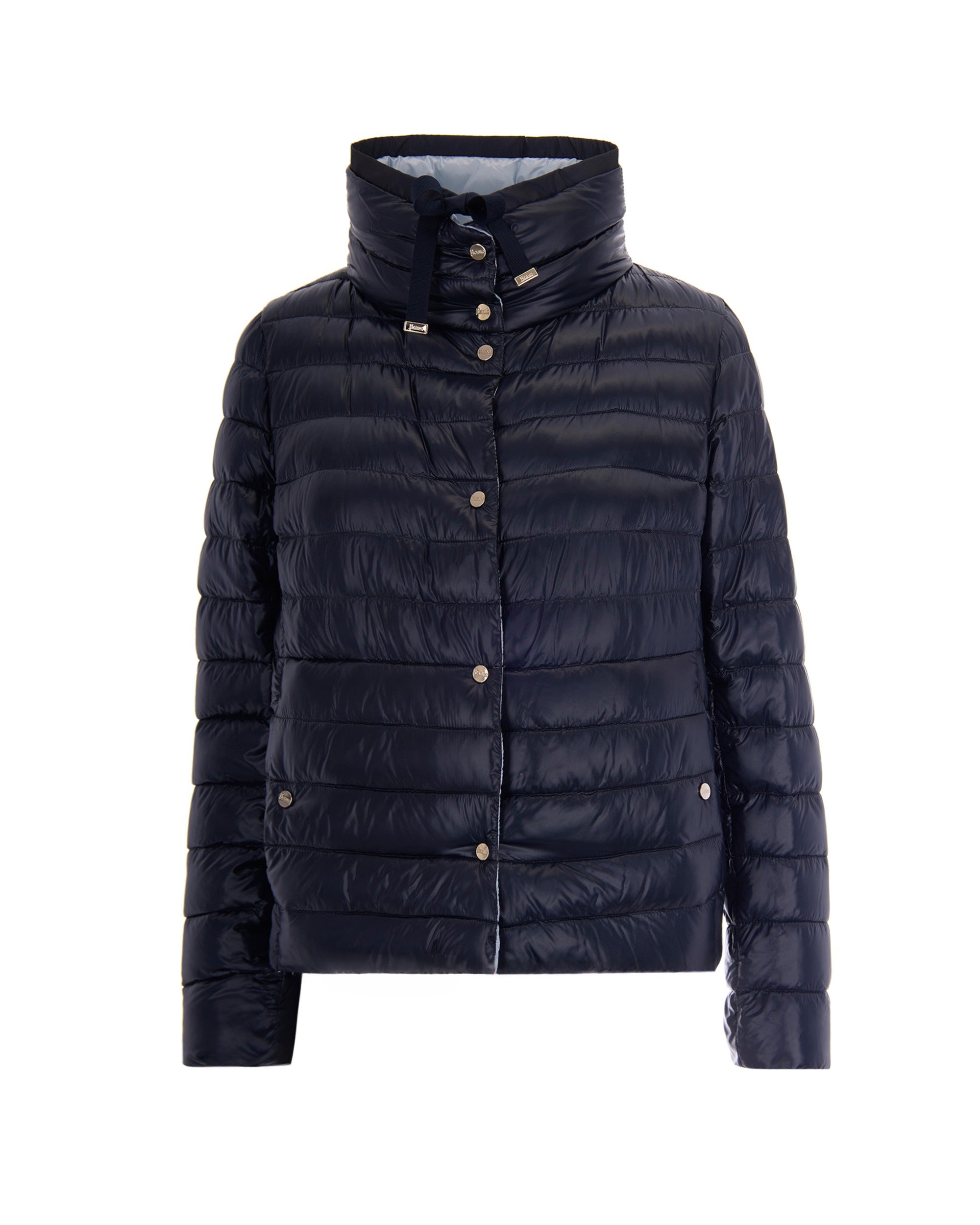 Reversible Down Jacket In Dark Blue