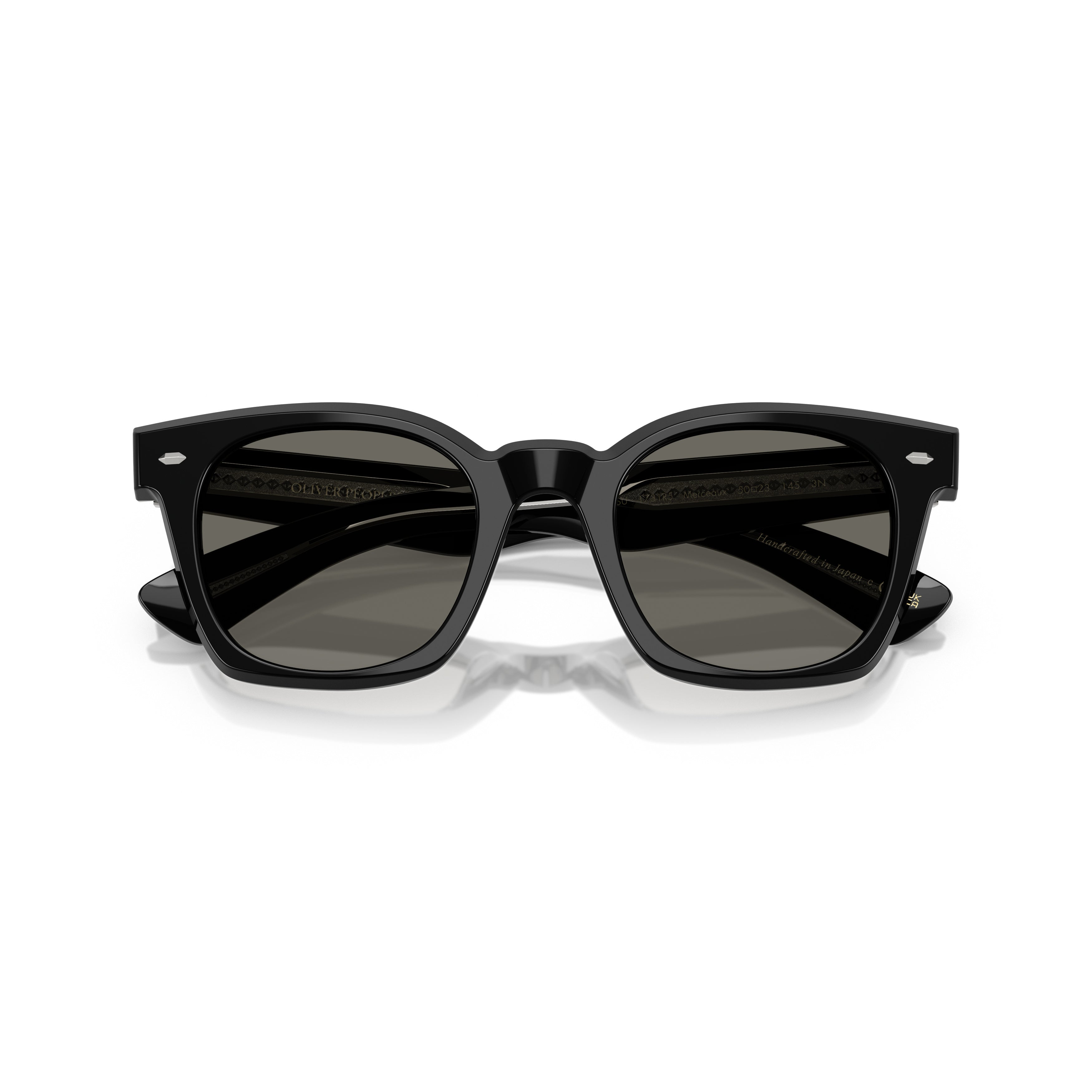 0ov5498su Square Acetate Sunglasses with Glossy Black Finish