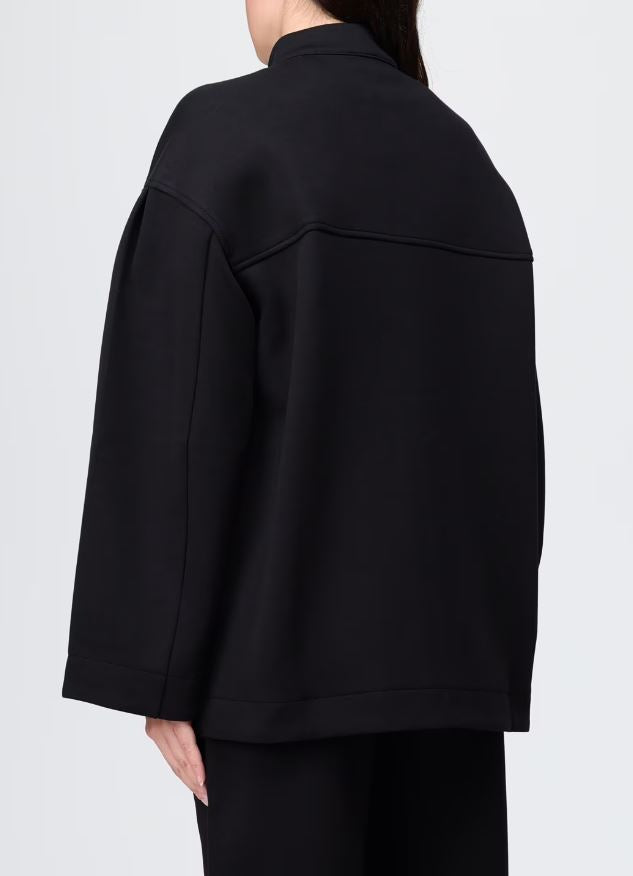High Neck Black Sweatshirt