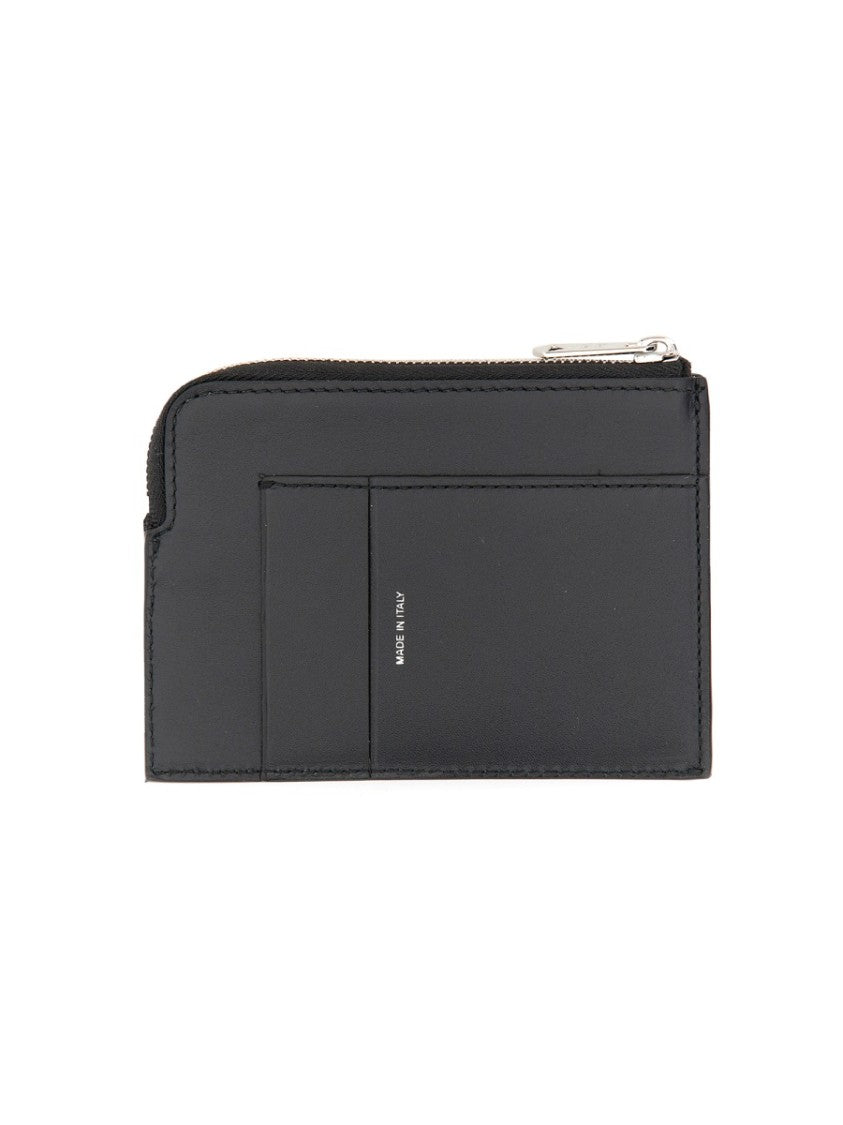 Signature Stripe Zipper Wallet