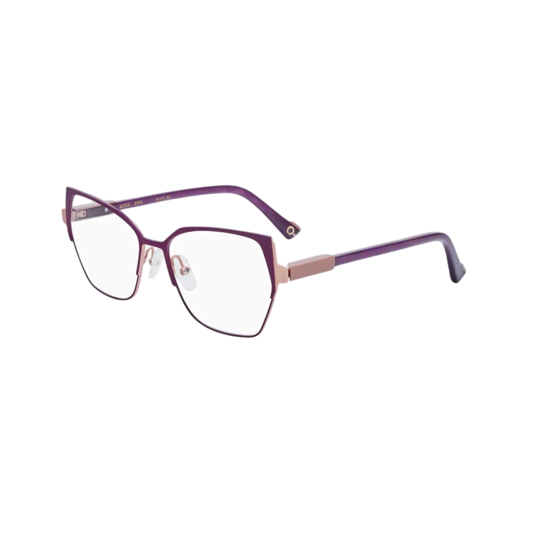 Alexia Geometric Cat-Eye Sunglasses with Adjustable Nose Pads