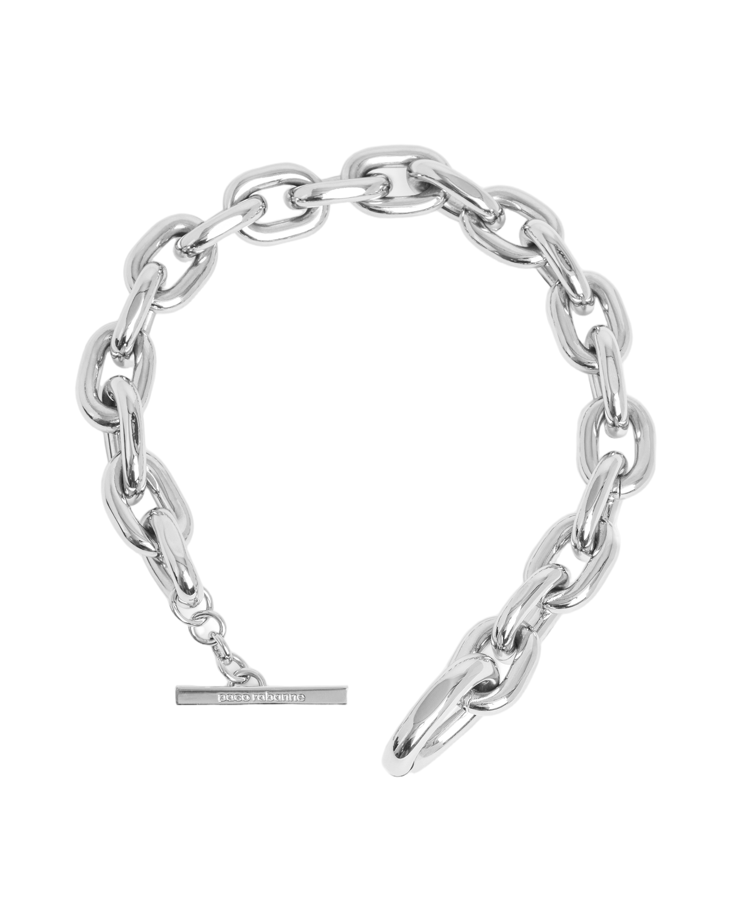 Statement Chain Link Necklace with Toggle Clasp