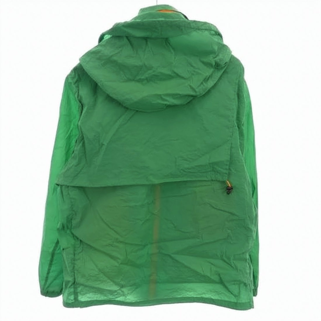 Lightweight Green Jacket with Orange Accents