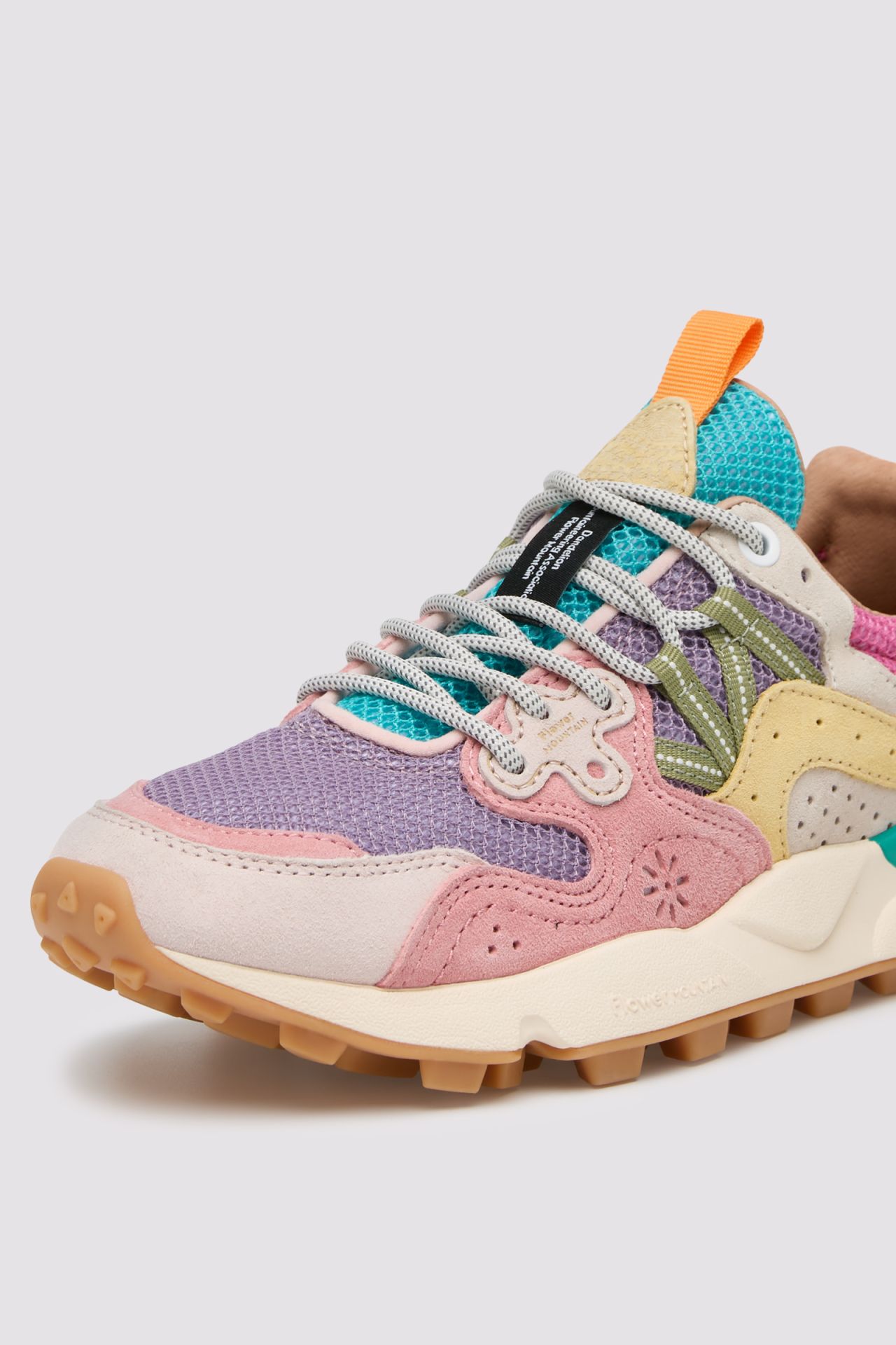 Multi-layered Sneakers with Pastel Hues and Chunky Soles