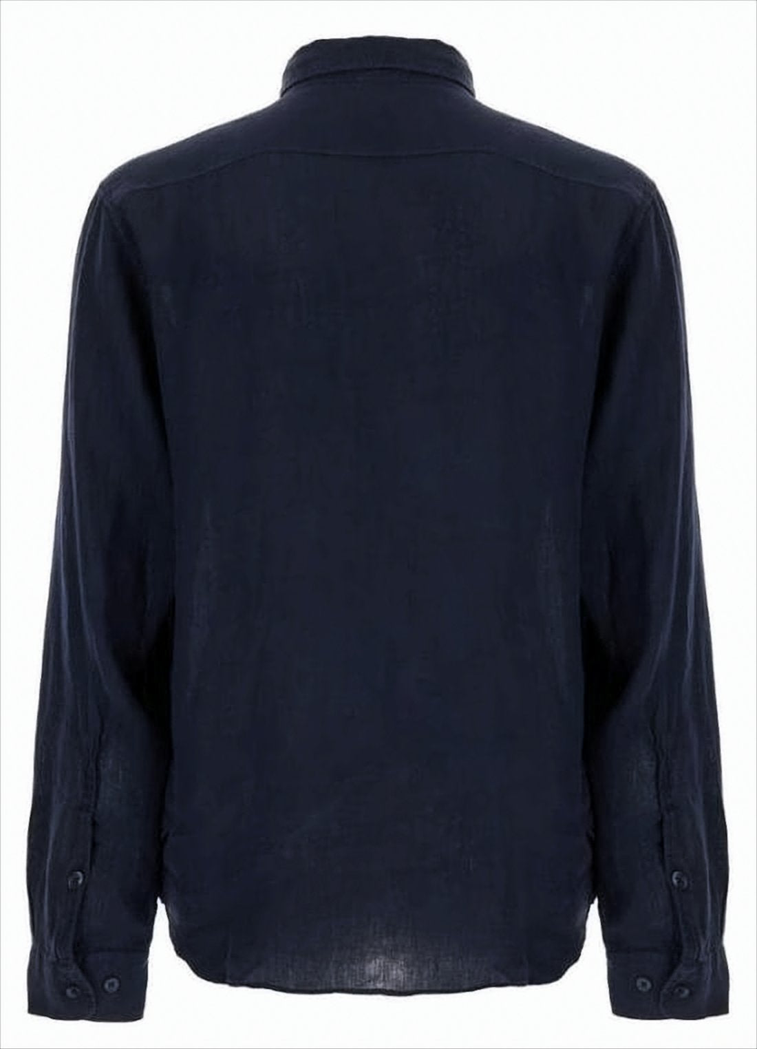 Lightweight Linen Long-Sleeve Shirt with Classic Collar