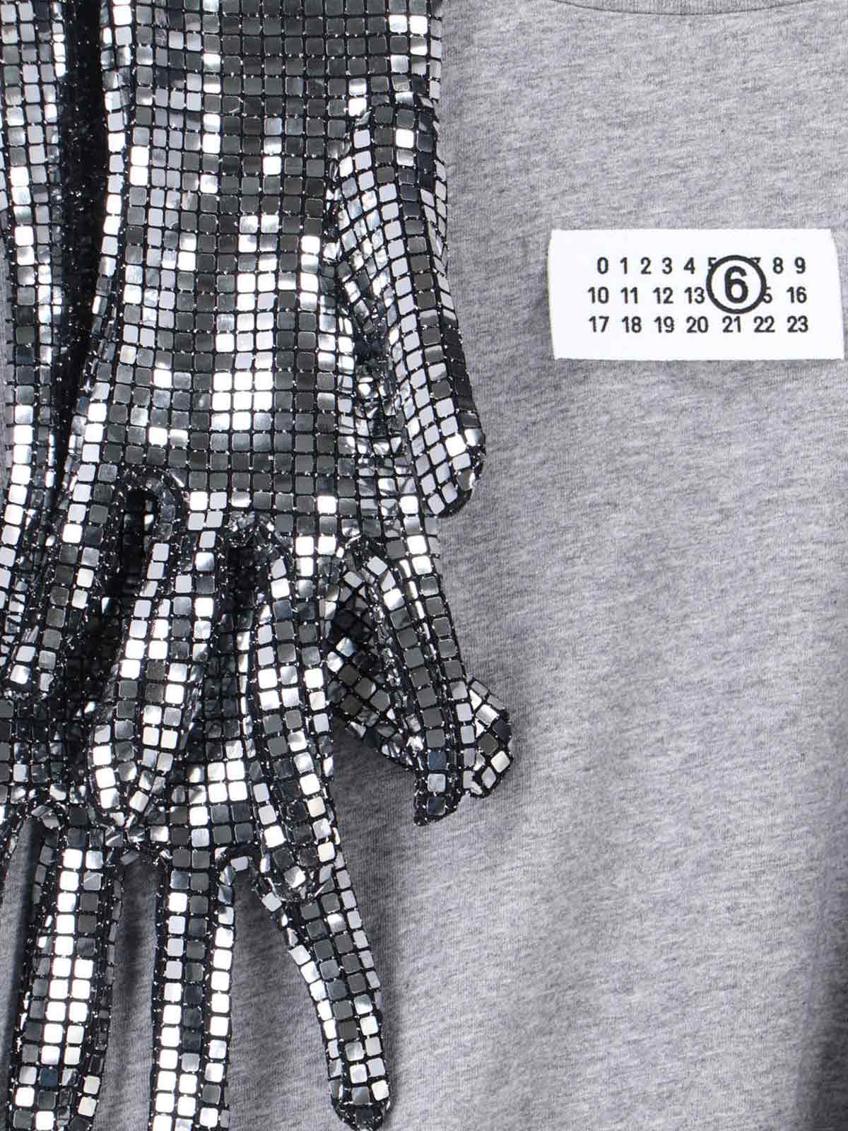Numeric Tag Gloves T-Shirt – Grey