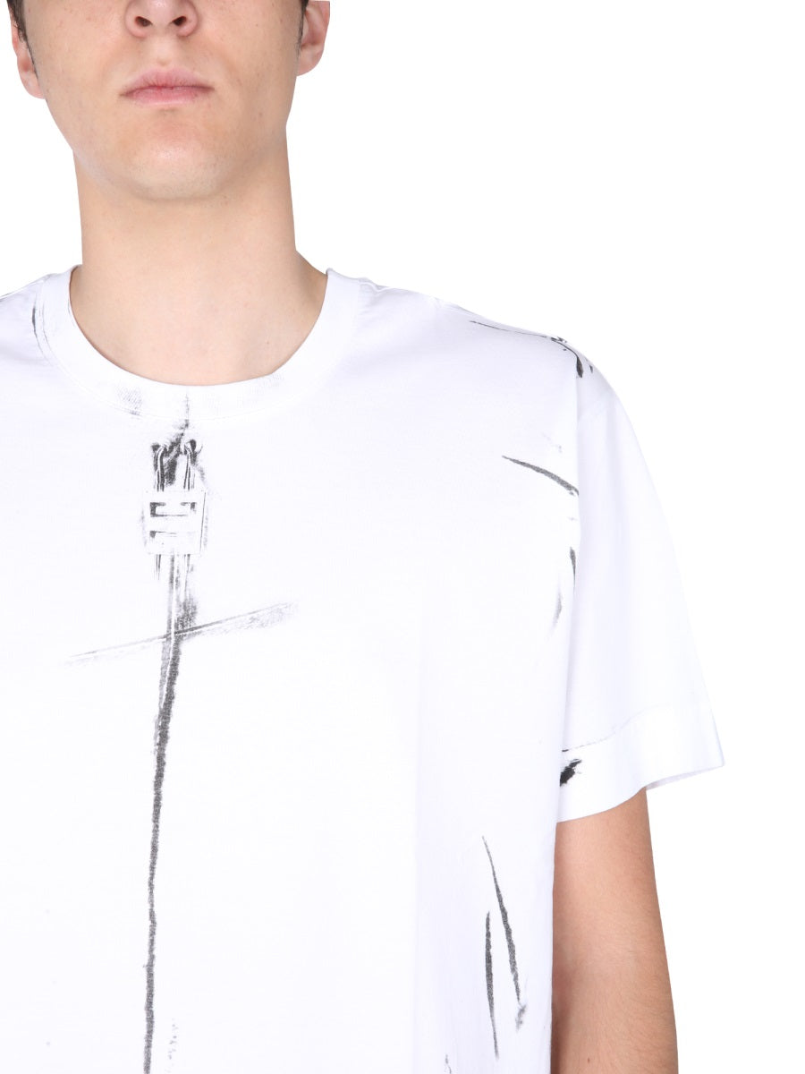 Artistic Trompe-L'Œil Effect Oversize T-Shirt