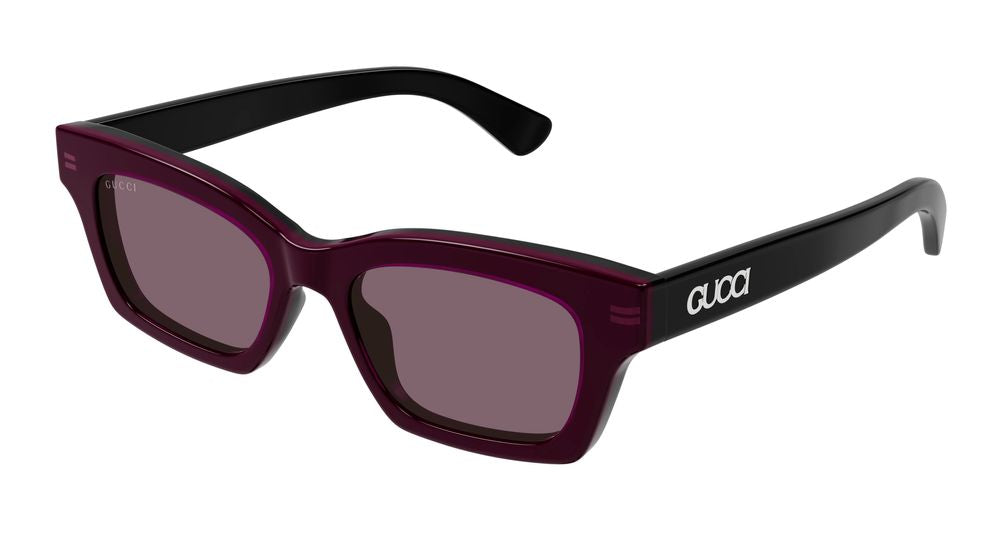 Okulary przeciwsłoneczne Gucci GG1790S 003 czarne czarno-fioletowe 51/18/145