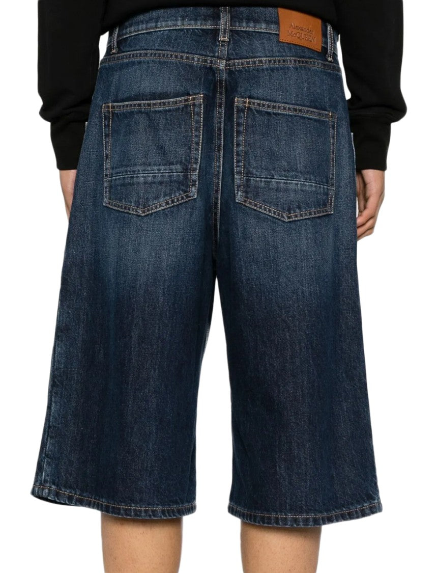 Relaxed Fit Wide Leg Denim Jeans
