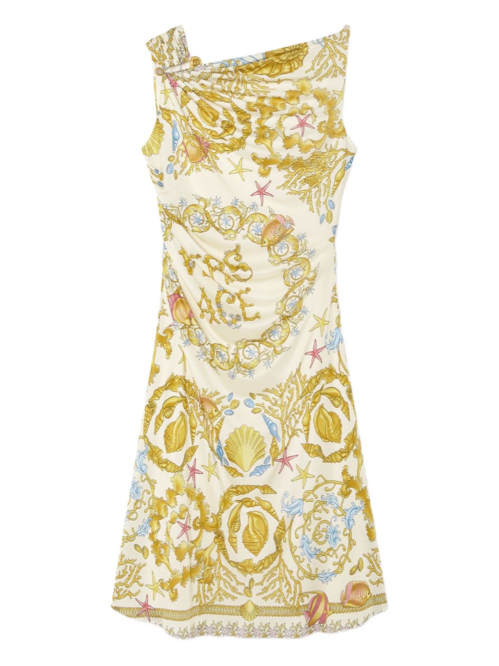 Ivory Yellow Floral Mini Dress