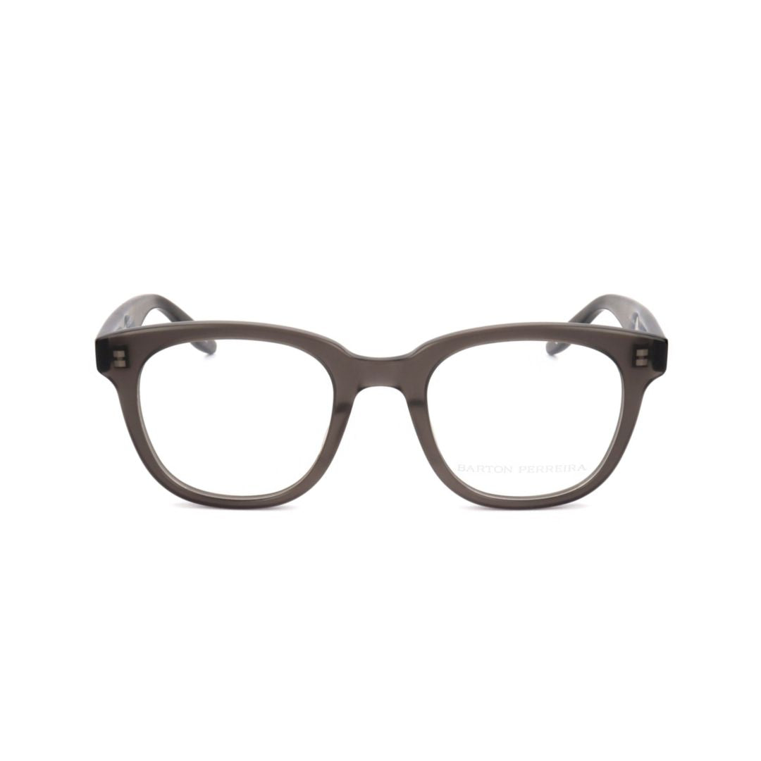 Bp5056 491kv Rounded Square Frame Eyeglasses with Sleek Metallic Accents