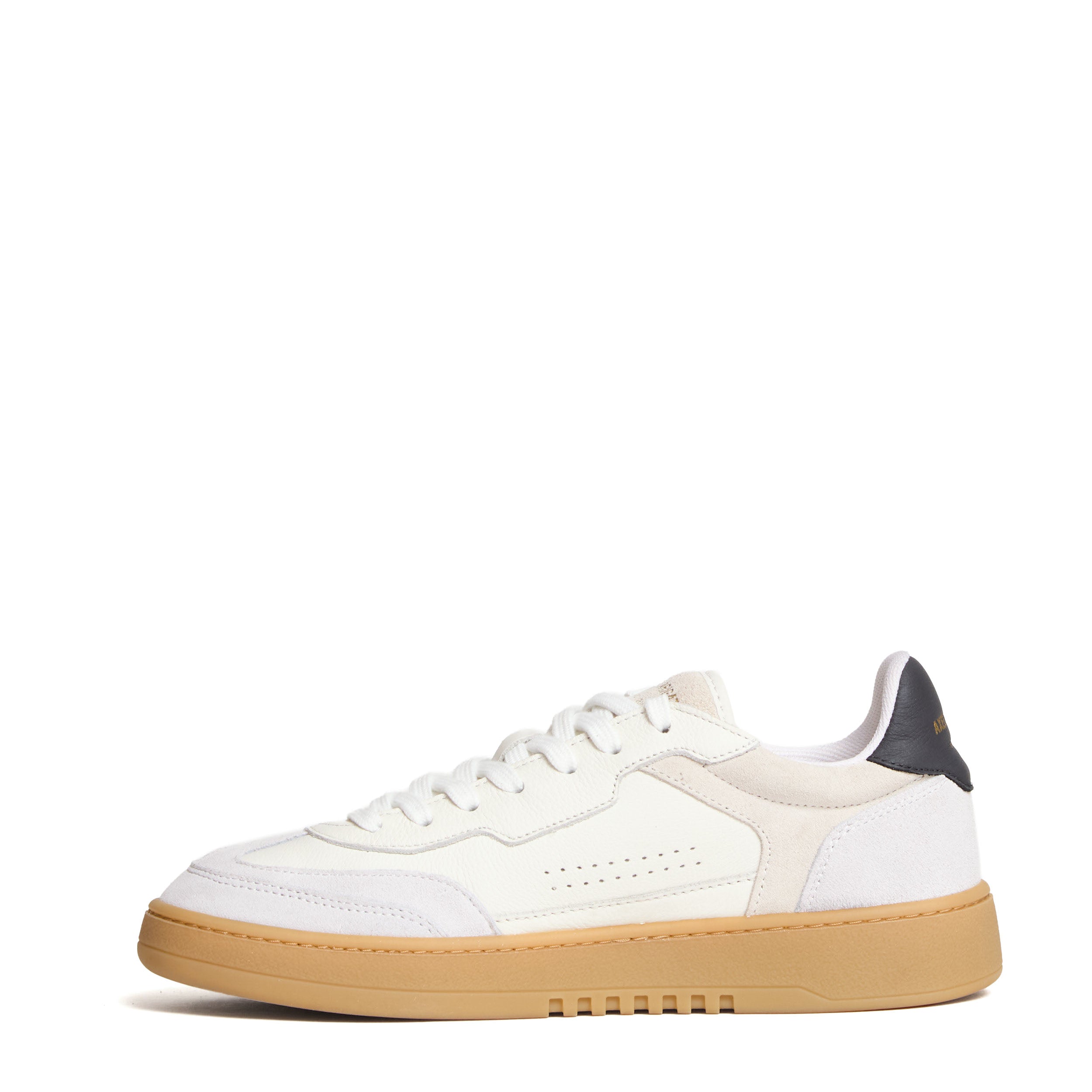 Leather-Suede Track-Runner Sneakers